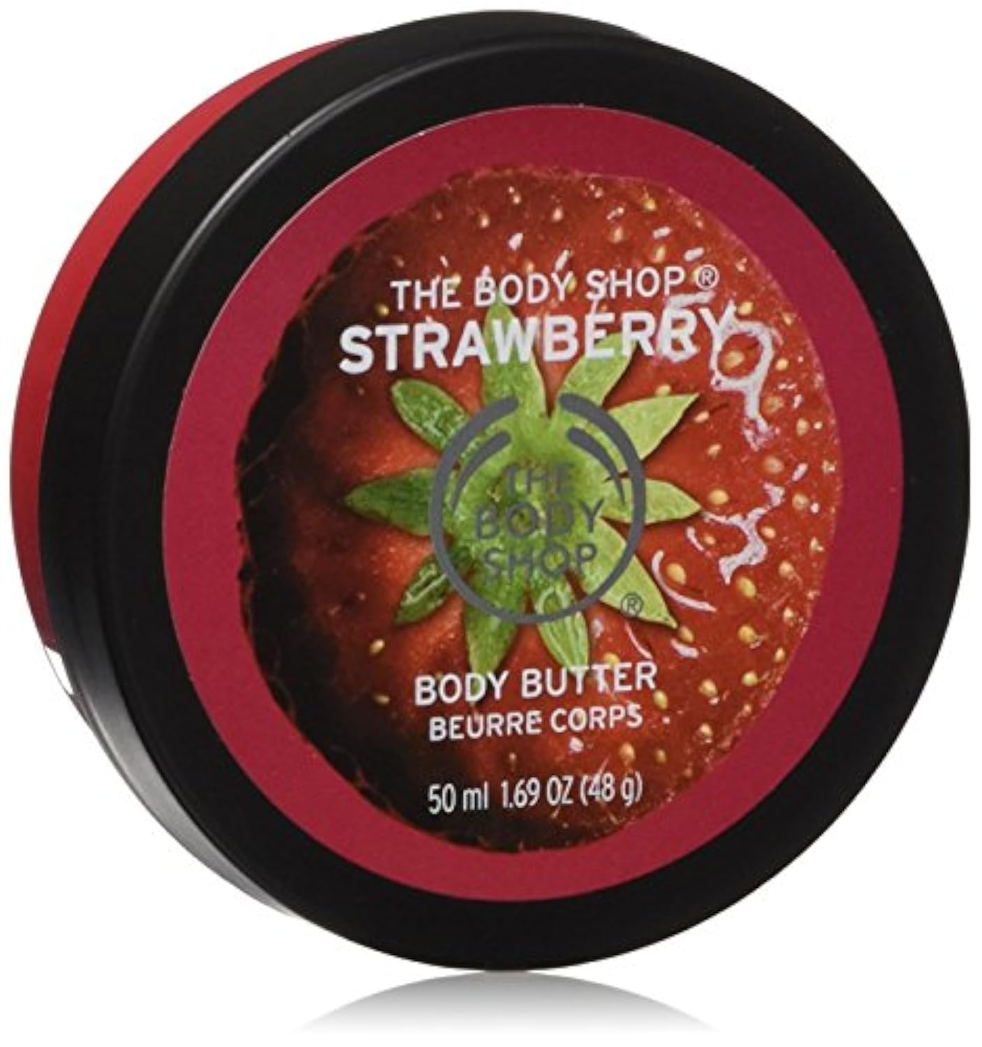 The Body Shop Strawberry Body Butter 50ml - Hydrating & Nourishing Moisturizer for Dry Skin - Perfect for Daily Use & Gift Giving