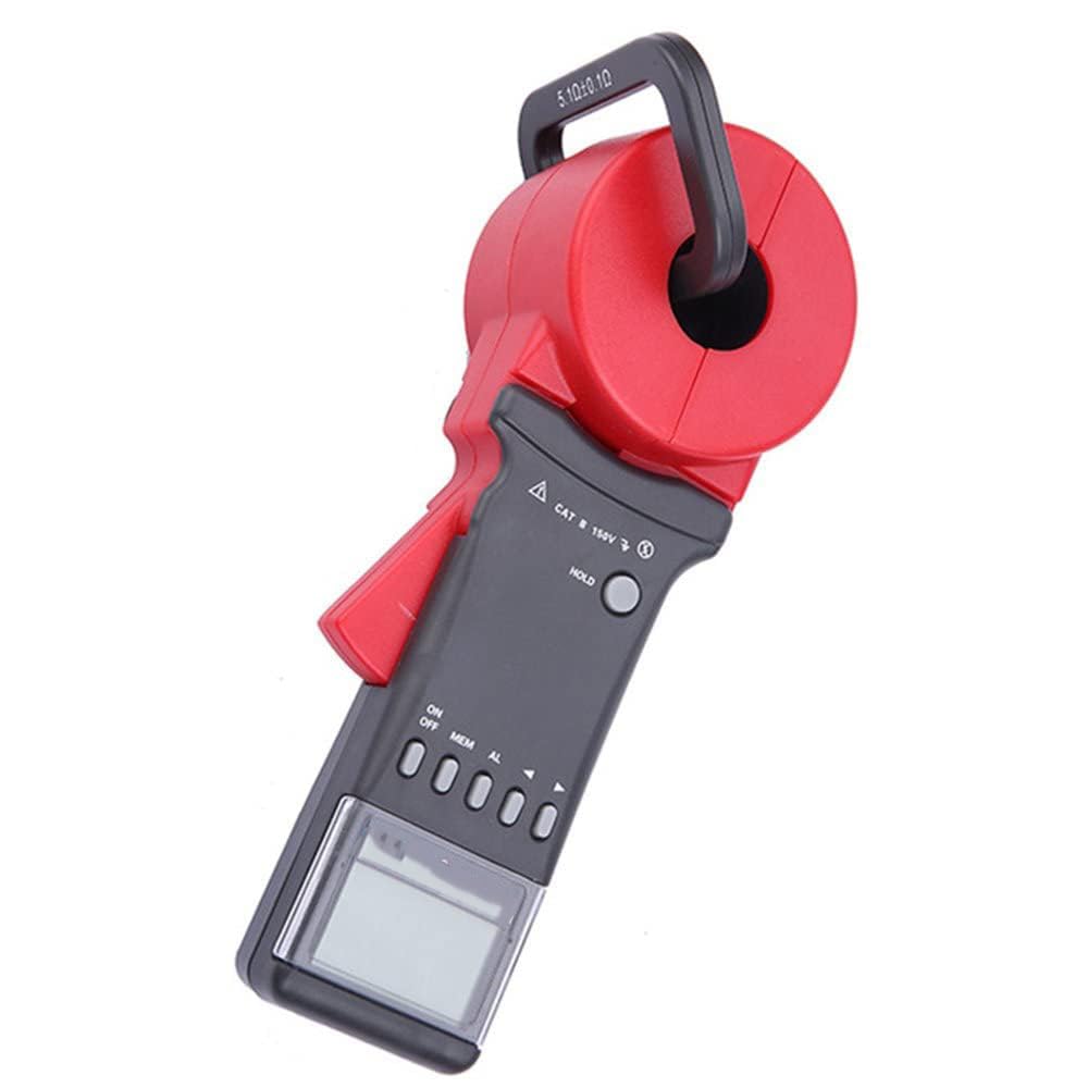 ETCR2100 Earth Resistance Tester Meter - 32mm Clamp Size, LCD Display, 0.01 to 1200 Ohm Range - Perfect for Electrical Grounding Testing in Industrial and Home Applications