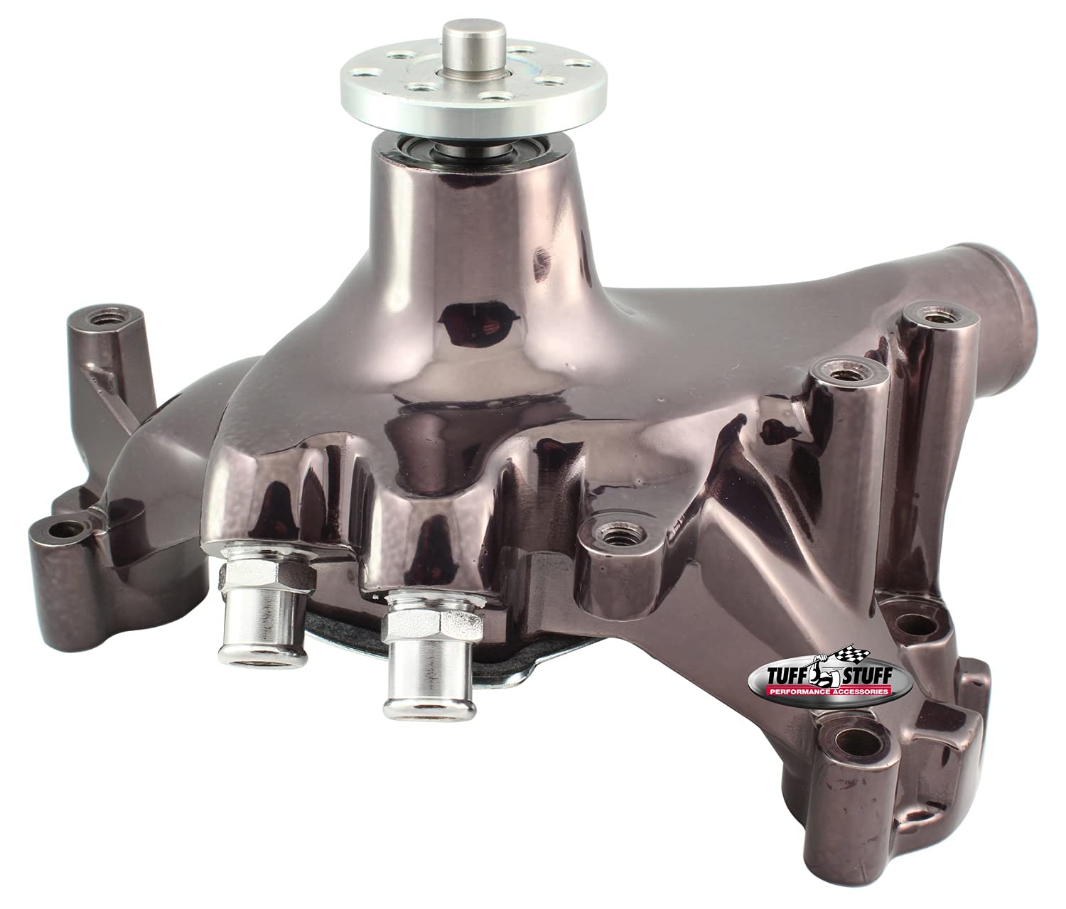 Tuff Stuff 1459NA7 Aluminum SuperCool High-Performance Water Pump - 7.28 Inch for Automotive Cooling Systems, Marine Engines & Industrial Applications