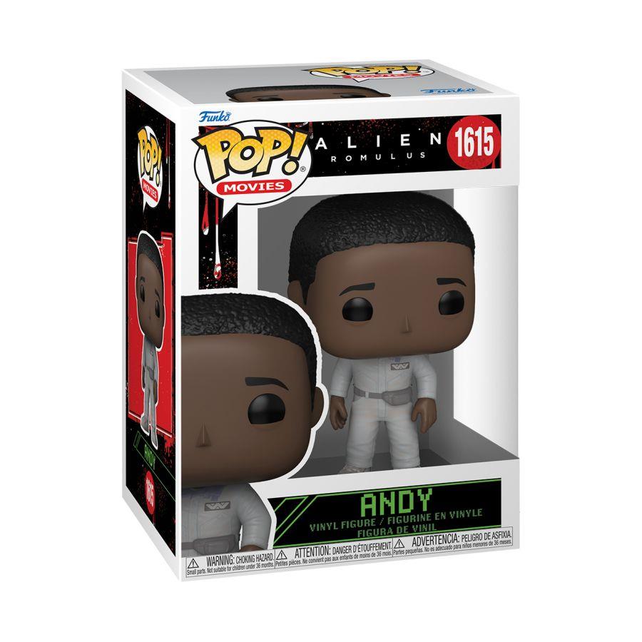 Alien: Romulus Andy Pop! Vinyl Figure - Collectible Movie Character Toy for Sci-Fi Fans - Perfect for Display, Gifts, and Pop Culture Collections