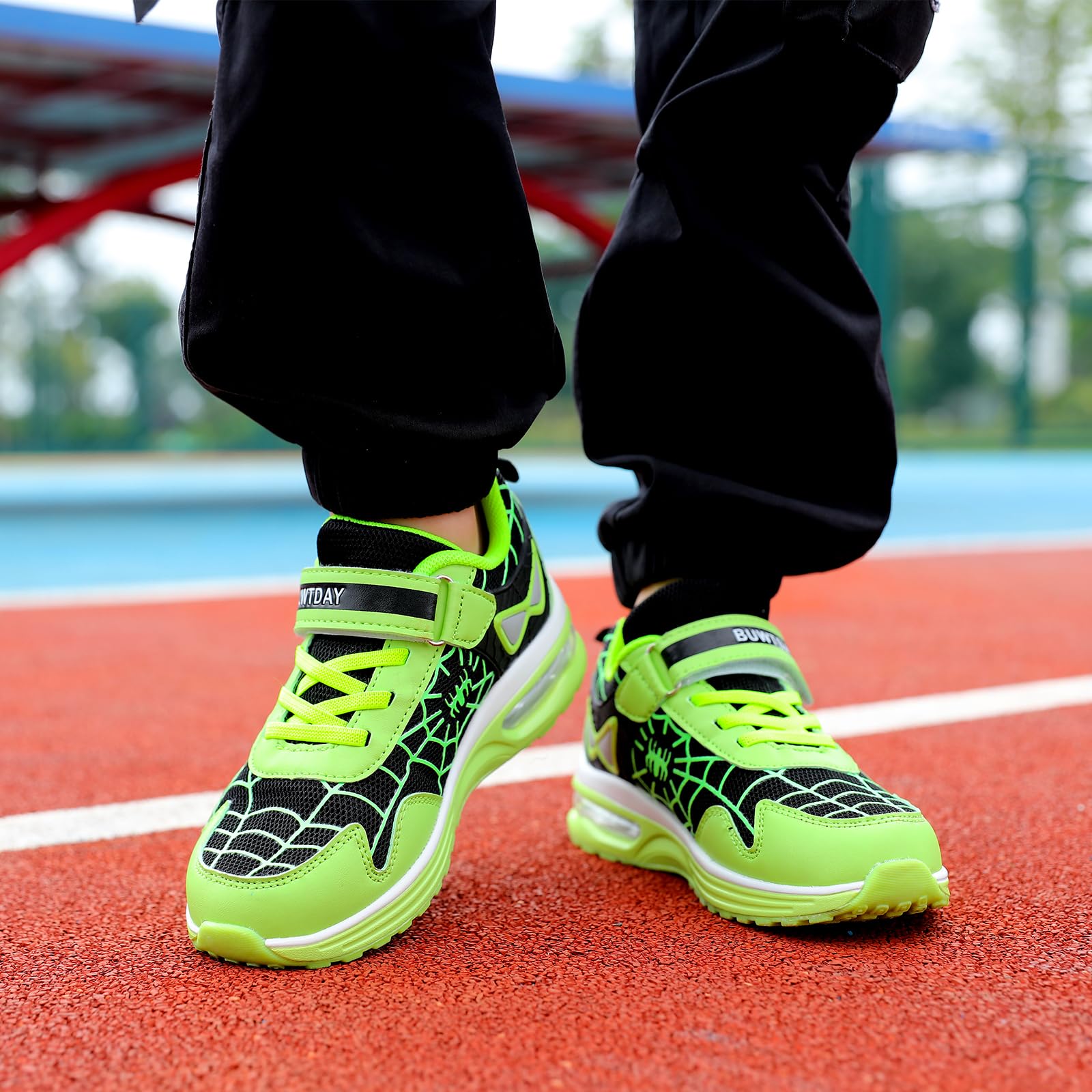 **Boys Girls Running Shoes - Lightweight Breathable Mesh Tennis Sneakers with Air Cushion for Walking, Athletic & Sports (Toddler/Little Kid/Big Kid) - Perfect for School, Playground & Daily Activities**