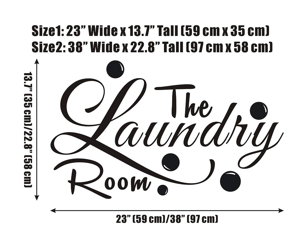 Everysticker4u Laundry Room & Bathroom Wall Decals - 38