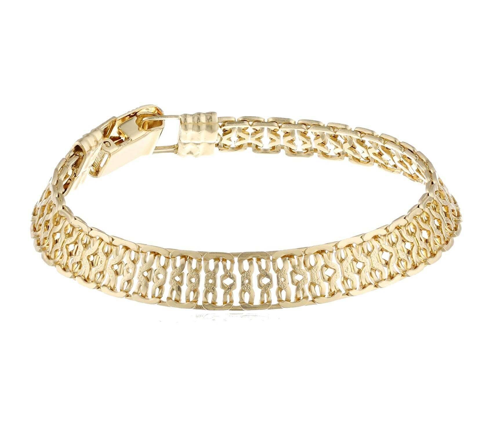 1928 Jewelry Gold Retro Regal Chain Bracelet - Vintage Style Adjustable Cuff Bracelet for Women, Perfect for Parties, Weddings & Everyday Elegance