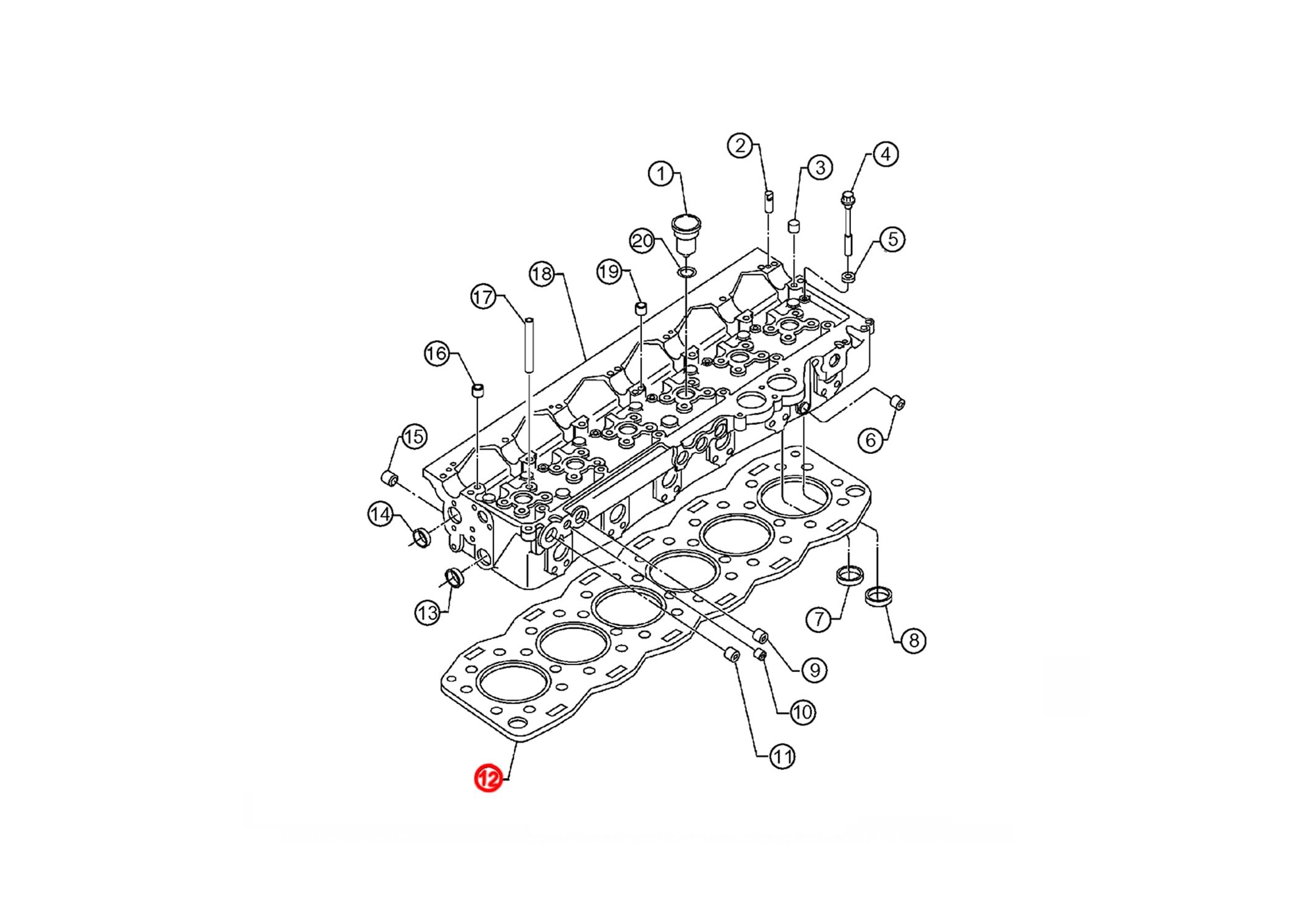 Detroit Diesel S60 14L Engine Gasket Kit - Head Gasket, Injector Seal Kit & Valve Cover Gasket Set - Replacement Parts for Heavy Duty Trucks & Industrial Equipment