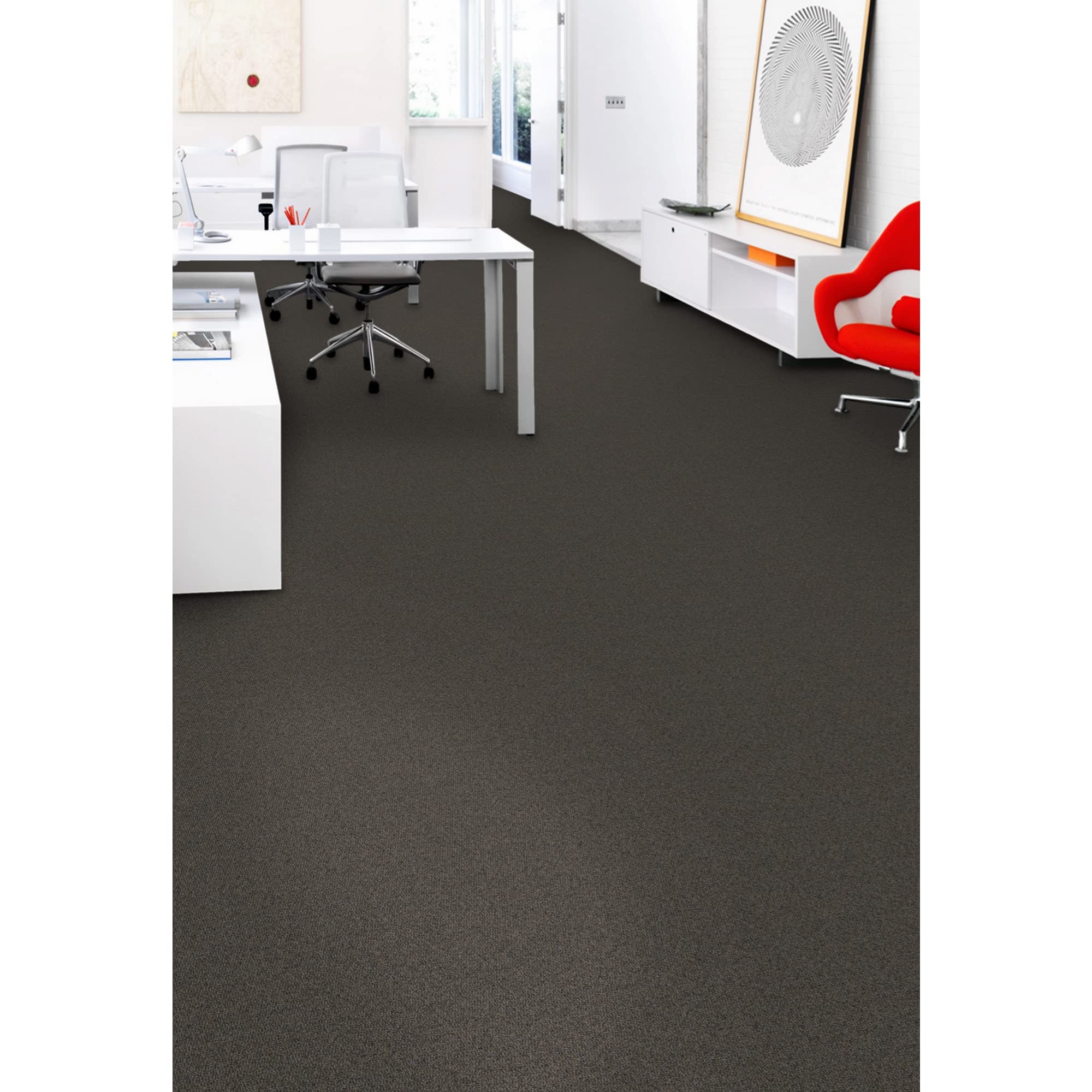 Mohawk Advance 24x24 Inch Berber Loop Pile Carpet Tiles - 0.11