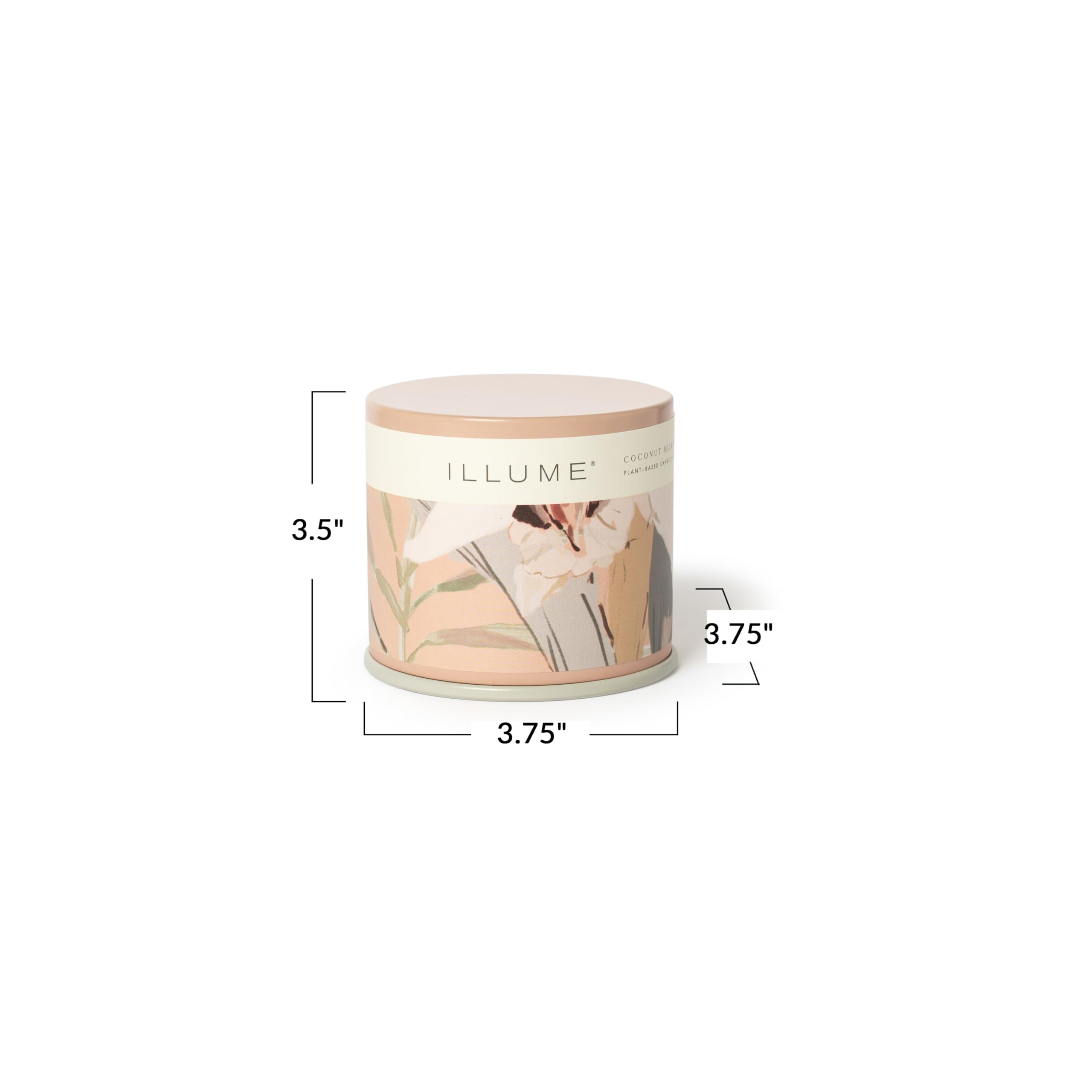 Illume Beautifully Done Essentials Coconut Milk Mango Scented Candle in Decorative Tin - Perfect for Home Decor, Spa Relaxation & Romantic Ambiance