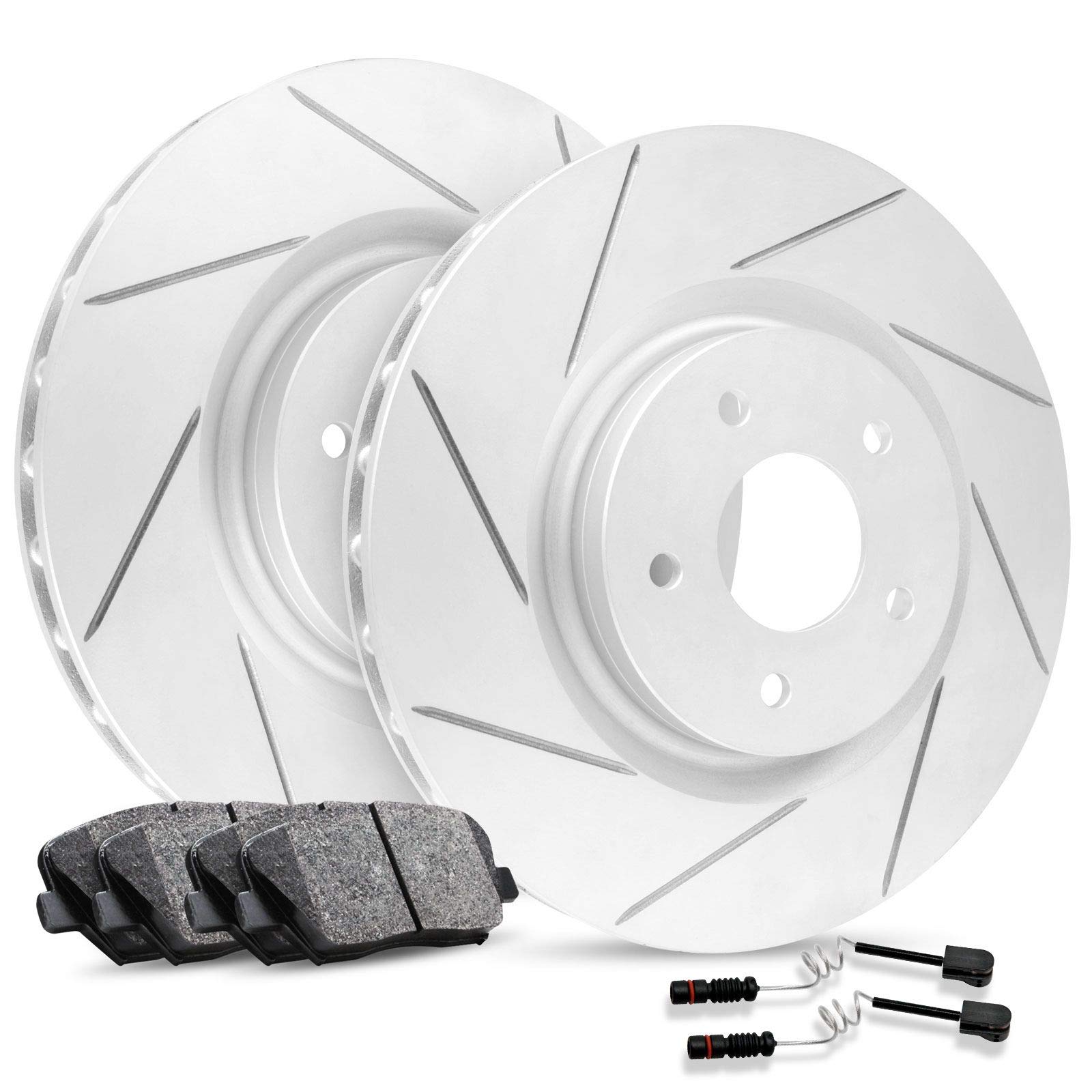 R1 Concepts Premium Front Brake Kit with Ceramic Pads & Rotors - FPS.35061.02 | High-Performance Braking for Cars, SUVs & Trucks | Smooth Stops for Daily Commute & Highway Driving