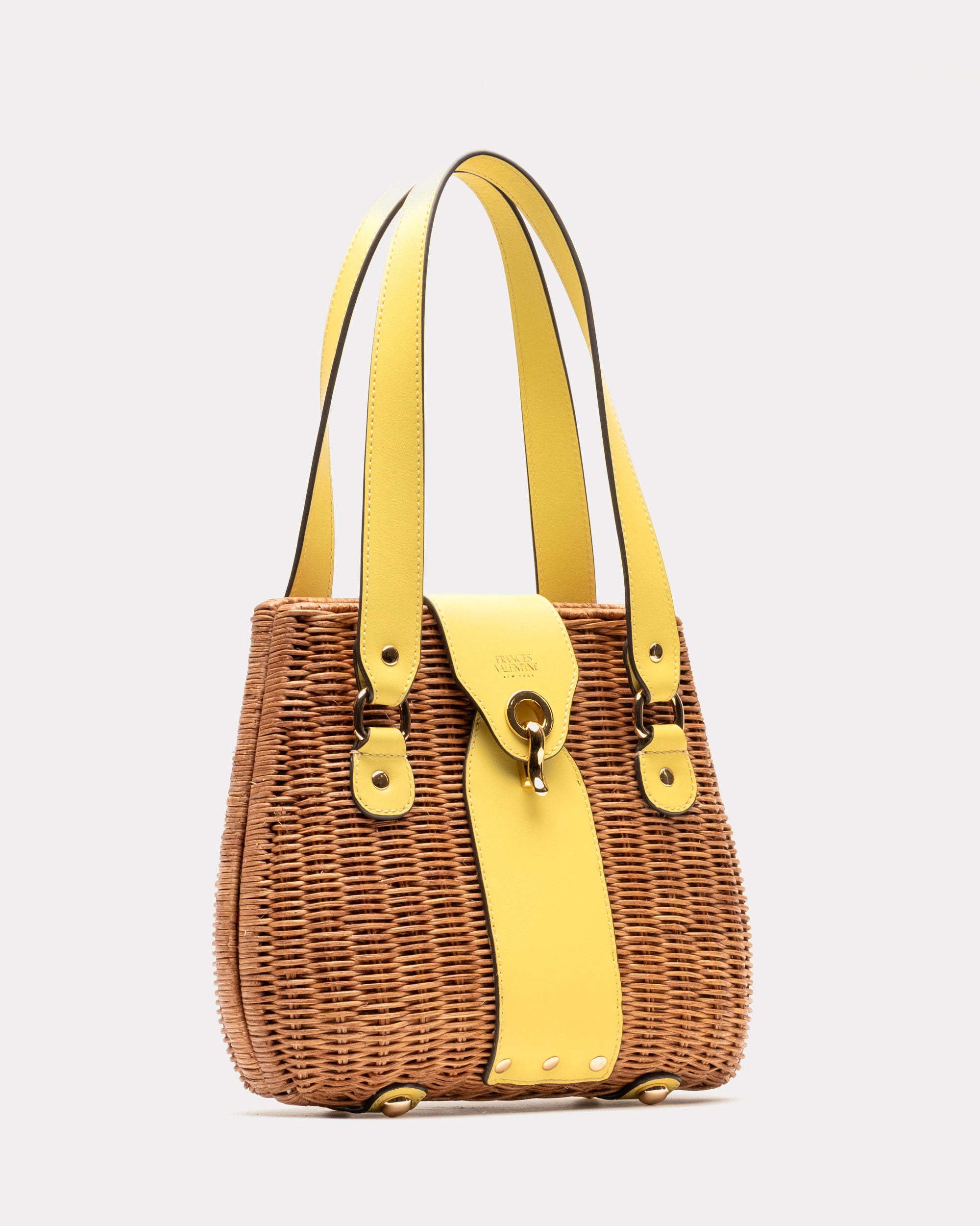 Gigi Basket - Stylish Woven Storage Basket for Home Organization, Toast/Yellow - Perfect for Living Room, Bedroom, and Nursery Decor