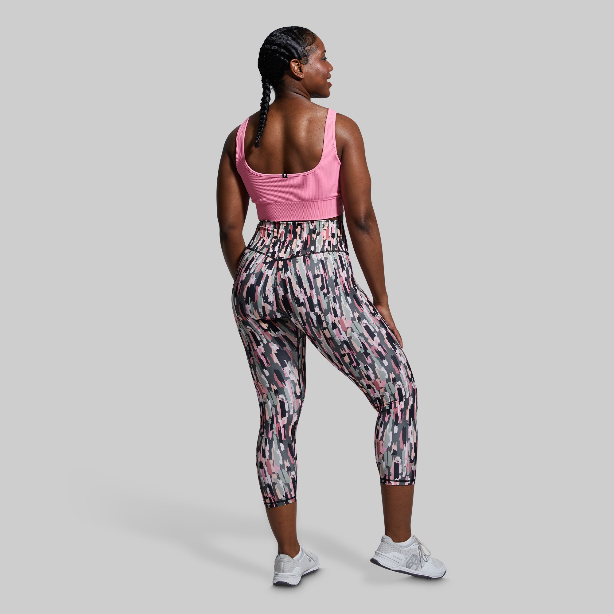 High-Waisted Velocity Leggings for Women - Painted Print Yoga Pants, Workout Running & Gym Tights - Comfortable & Stretchy Activewear for Fitness, Lounge & Everyday Wear