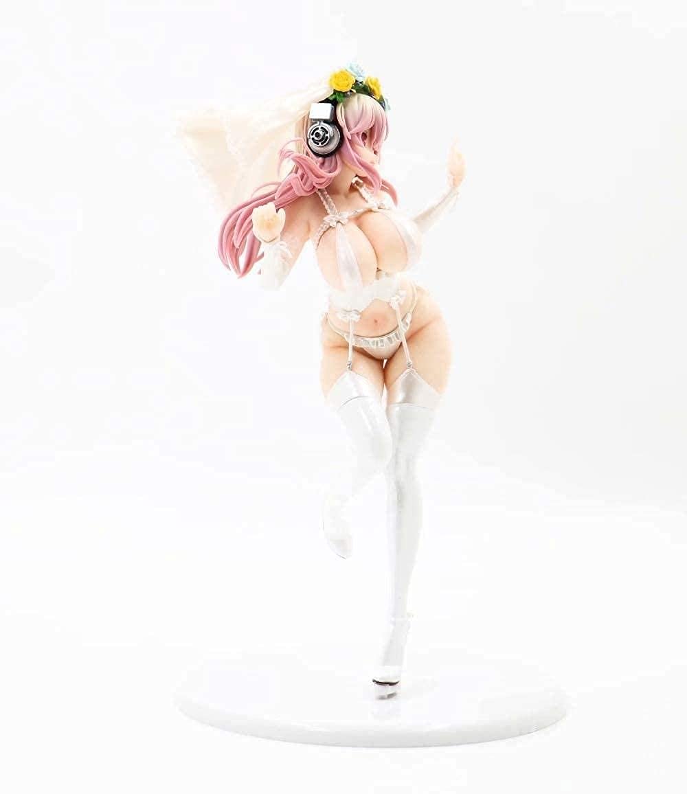 Super Sonico 10th Anniversary Wedding Dress Ver. PVC Anime Figure - Collectible Action Figure Statue for Anime Fans, Birthday Gift & Home Decoration | Perfect for Display, Anime Collections, and Gift-Giving