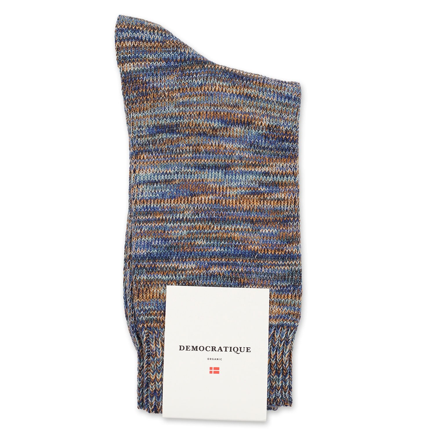 Cozy Chunky Knit Socks for Women - Super Soft Melange Pattern in Honey, Cobalt Blue, Navy & Off White - Perfect for Winter, Home & Lounge Wear