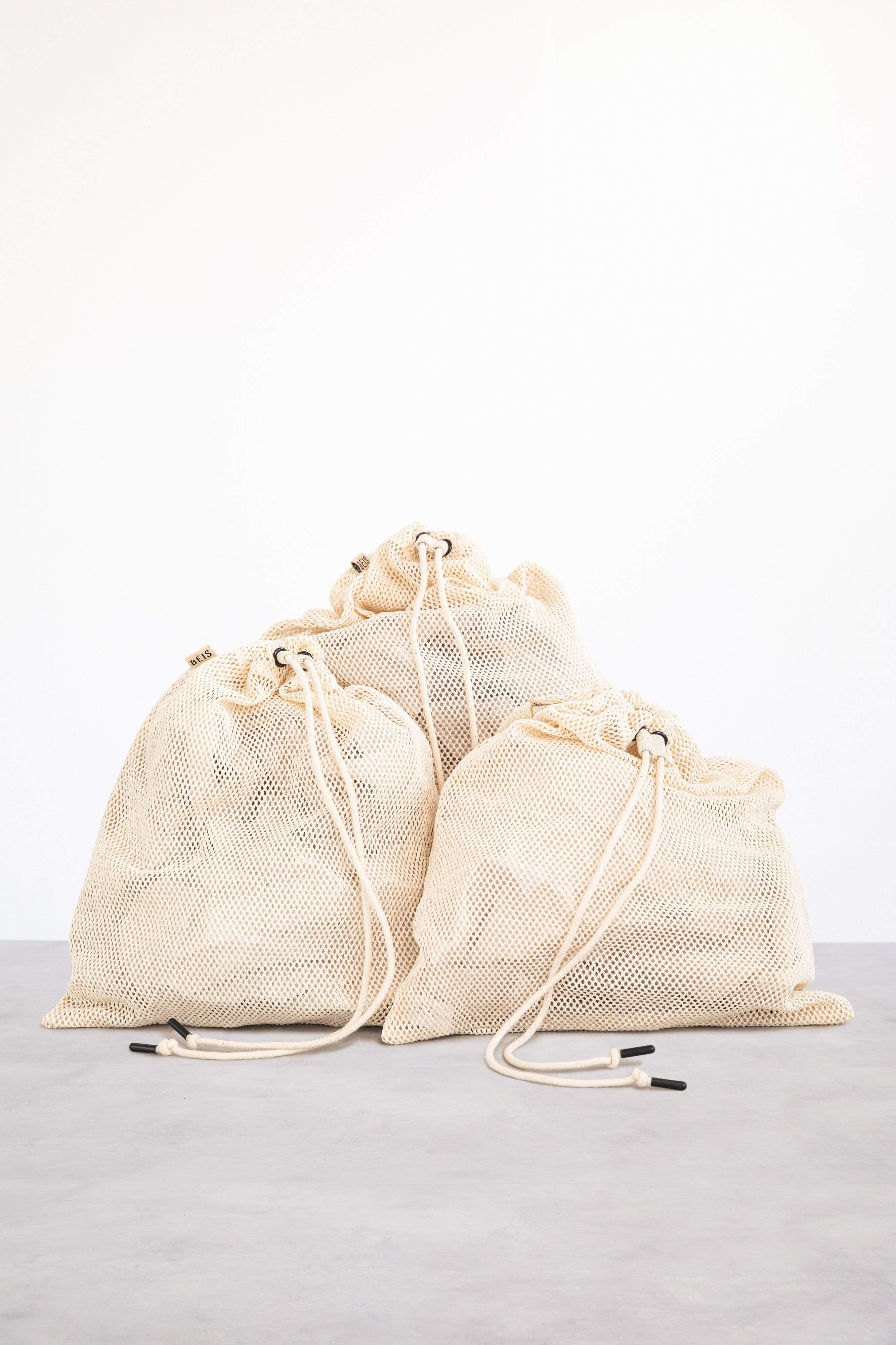 Organic Cotton Reusable Produce Bags Set - 10 Pack Eco-Friendly Mesh Grocery Bags for Farmers Market, Zero Waste Shopping & Food Storage - Washable & Durable Fruit & Vegetable Bags for Sustainable Lifestyle