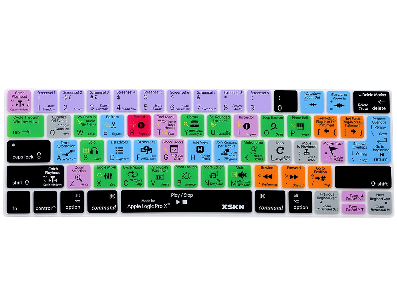 XSKN Shortcut Keyboard Cover for MacBook Pro 13