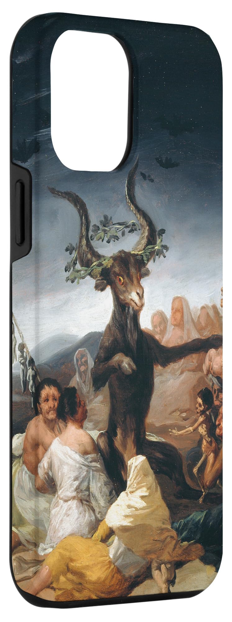 iPhone 12 Pro Max Horror Case - Gothic Demon & Witch Sabbath Design - Protective Phone Cover for Halloween, Cosplay & Horror Fans