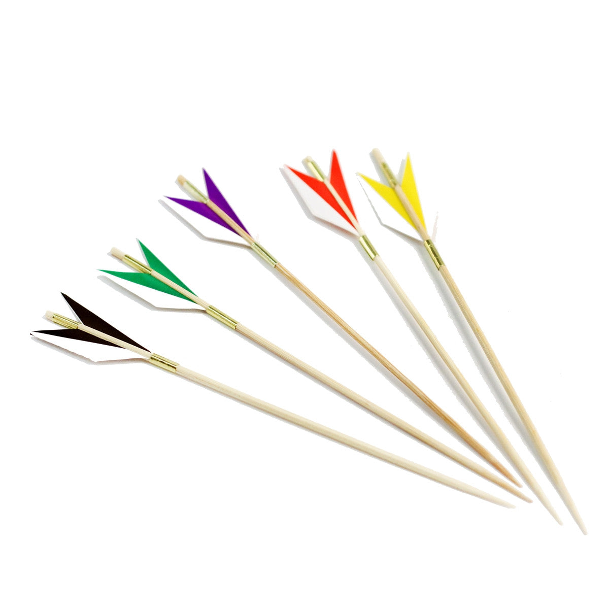 Decorative Appetizer Picks for Cocktails - Yabane Arrow Skewers (20-Pack) | Perfect for Party Platters, Charcuterie Boards & Drink Garnishes