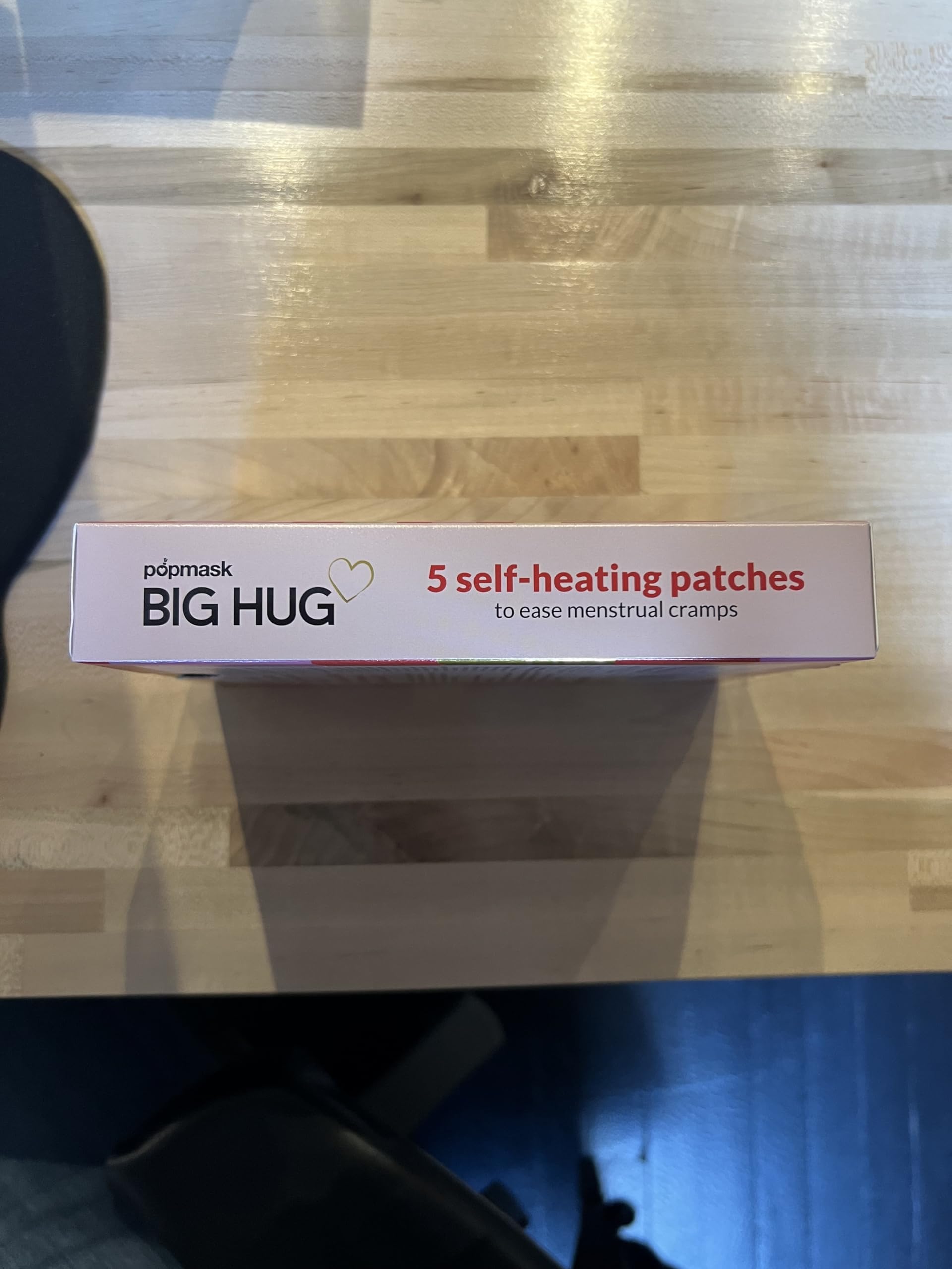 POPBAND Big Hug Heating Patches for PMS & Menstrual Cramp Relief - Soothing Warmth for Period Pain, Back Pain & Muscle Discomfort - Perfect for Work, Travel & Home Use