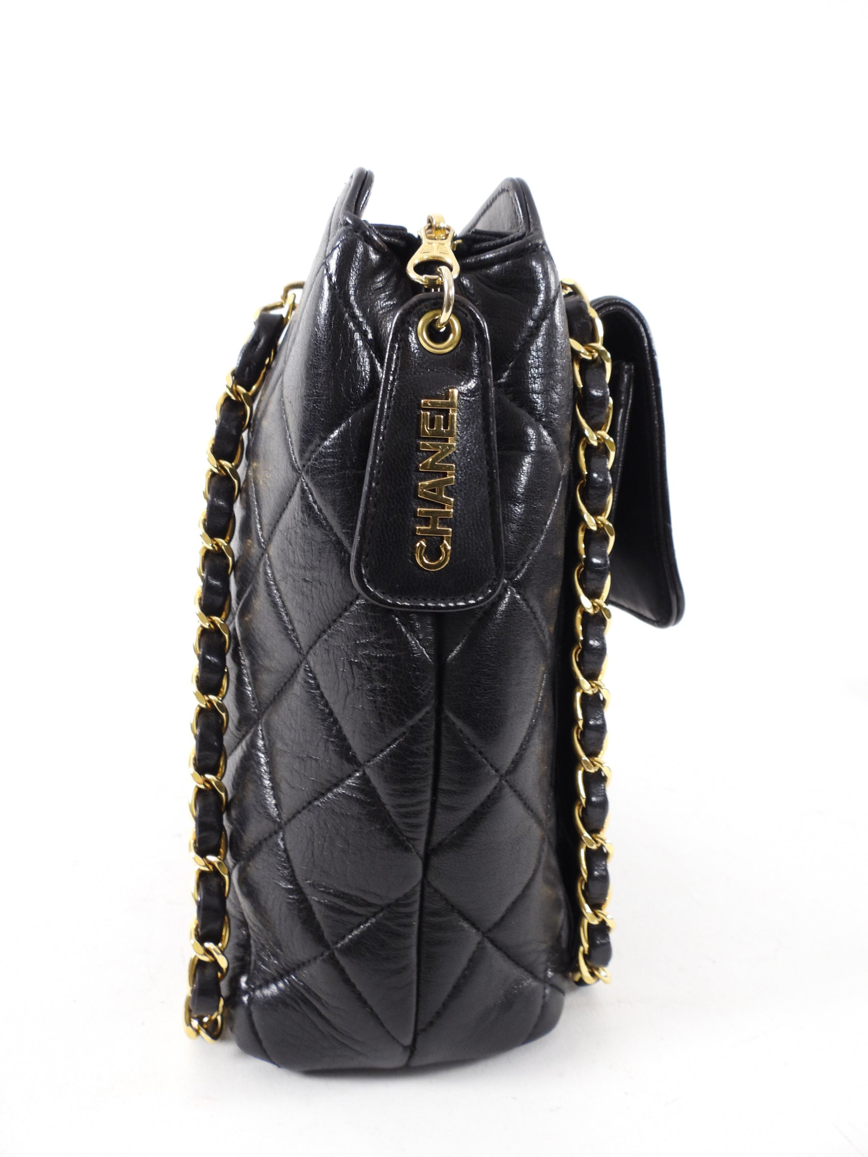 Vintage Chanel 1996 Small Black Lambskin Chain Shoulder Bag - Classic Luxury Crossbody Purse for Women, Perfect for Evening Parties & Date Nights
