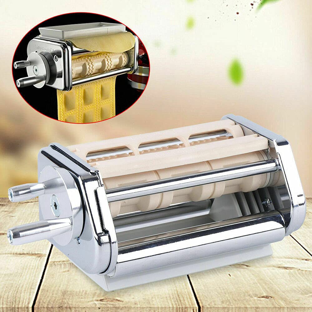 **Ravioli Maker & Pasta Roller Attachment Set for KitchenAid Stand Mixer – Easy Homemade Pasta & Ravioli Making – Perfect for Italian Cuisine, Family Dinners, and Gourmet Cooking**