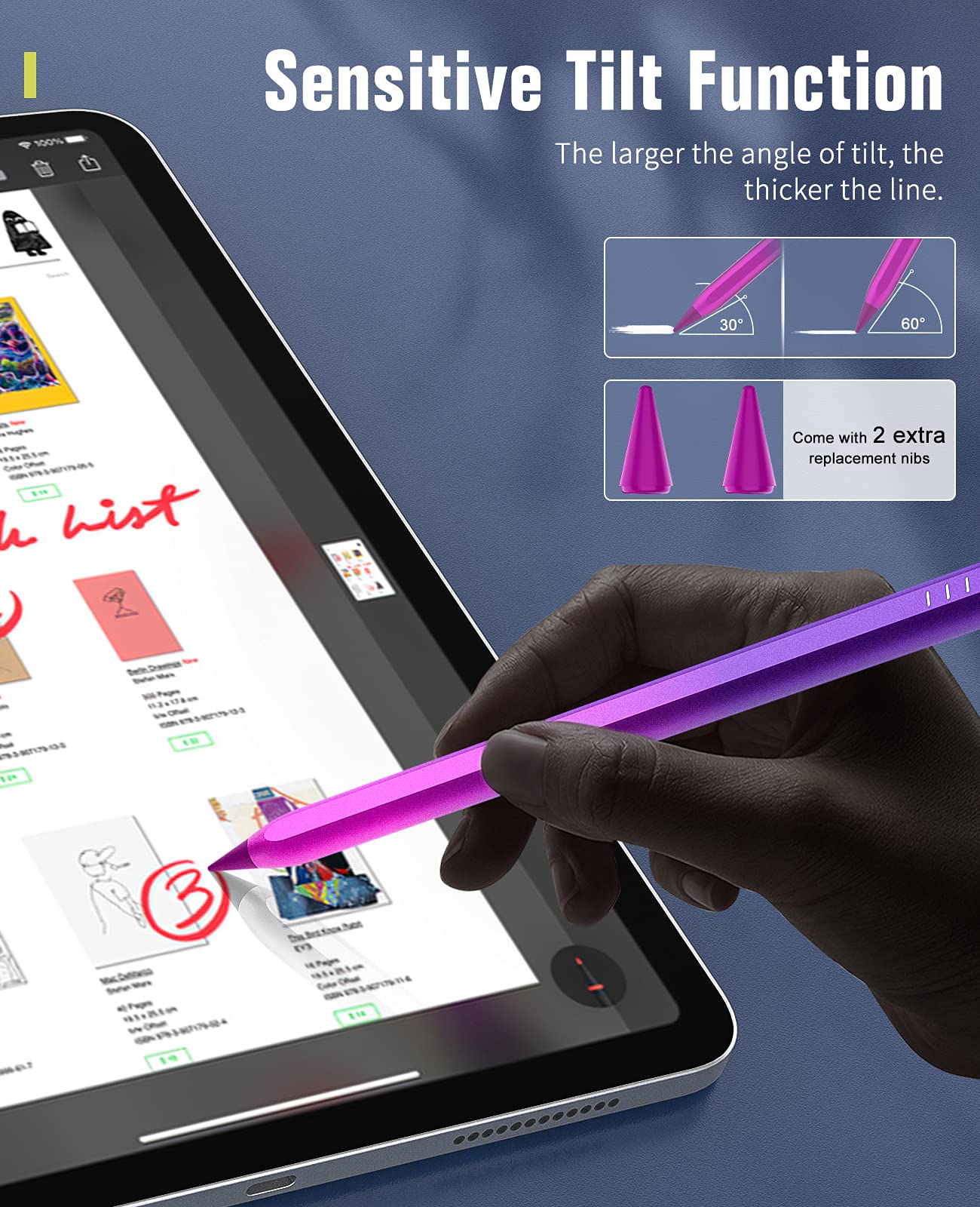 TiMOVO Stylus Pen for iPad (2nd Gen) - Compatible with iPad Pro 11