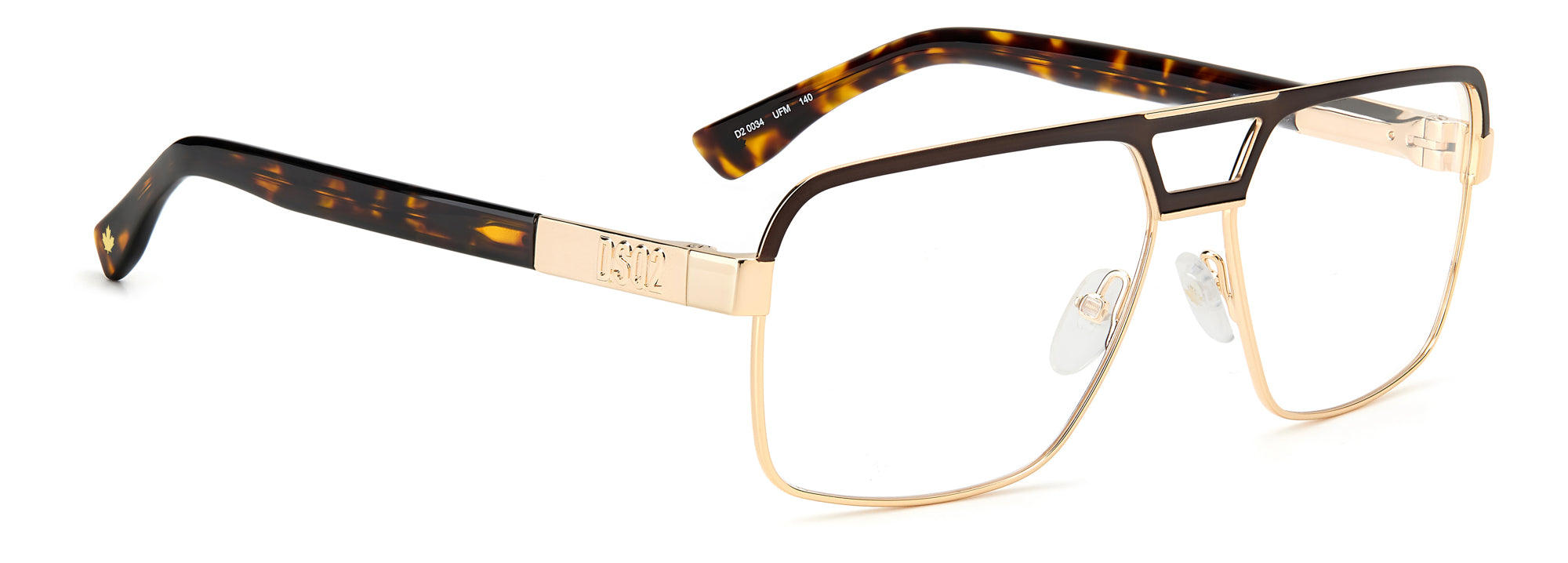DSQUARED2 D2 0034 Sunglasses - Polarized UV Protection Aviator Style for Men & Women | Perfect for Driving, Beach & Outdoor Activities