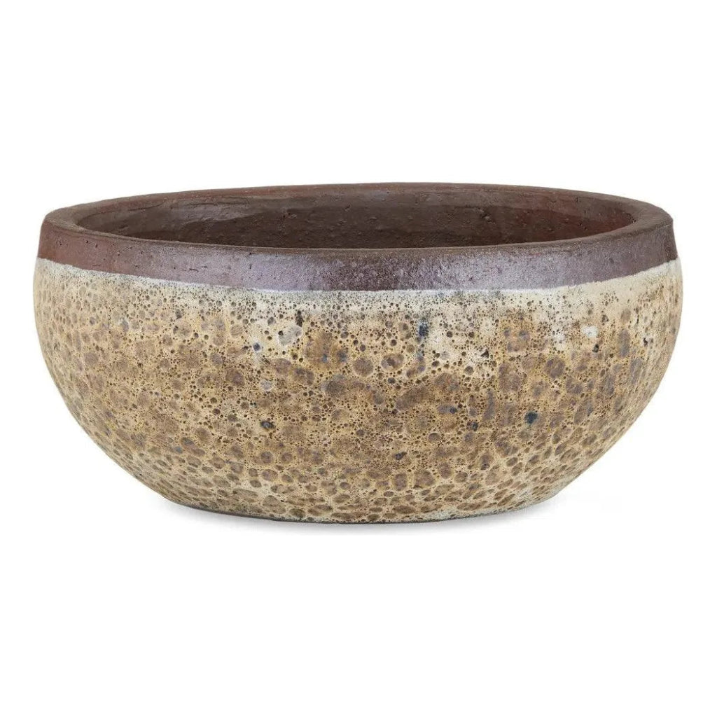 5.5 Inch Lyra Ceramic Brown Planter - Modern Flower Pot for Indoor Plants, Succulents & Home Decor | Perfect for Living Room, Office & Garden Decorations