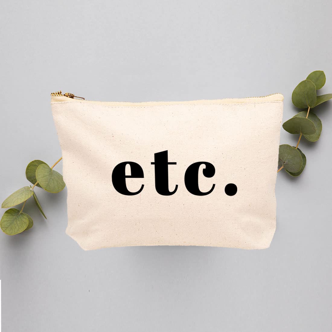 Funny Makeup Bag for Women - Canvas Cosmetic Pouch with Zipper, 6.5x9 Inch - Cute Travel Toiletry Bag & Birthday Gift for Her - Perfect for Purse, Gym, School & Vacation Essentials