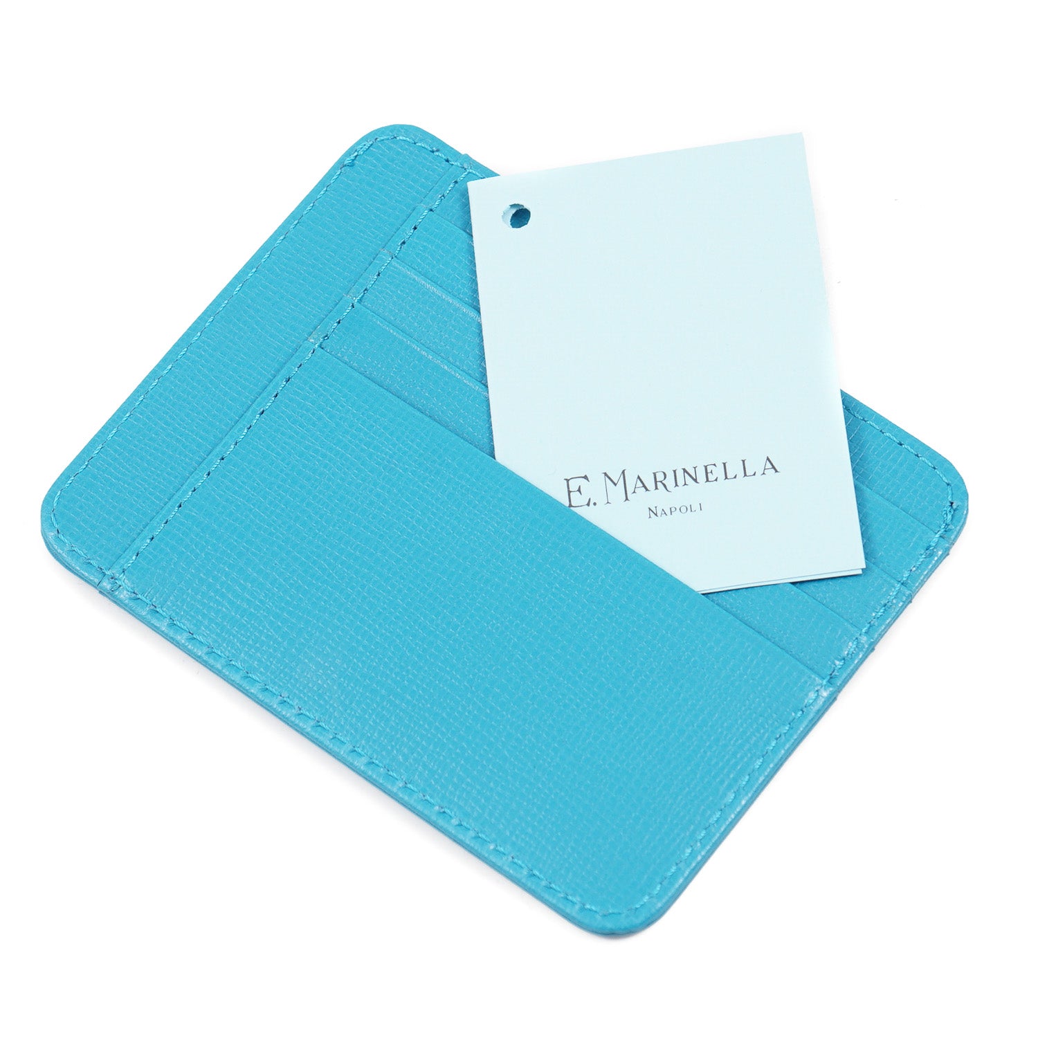 Premium Saffiano Leather Credit Card Holder for Men & Women - Slim RFID Blocking Wallet - Perfect for Travel, Business & Everyday Use