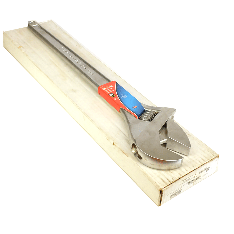 Crescent AC124 24-Inch Chrome Adjustable Wrench - New in Box - Perfect for Plumbing, Automotive Repair & DIY Home Projects