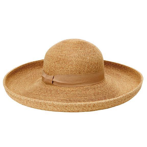 Women's UltraBraid Turn Up Brim Hat - Stylish Sun Protection for Outdoor Activities, Beach, and Travel