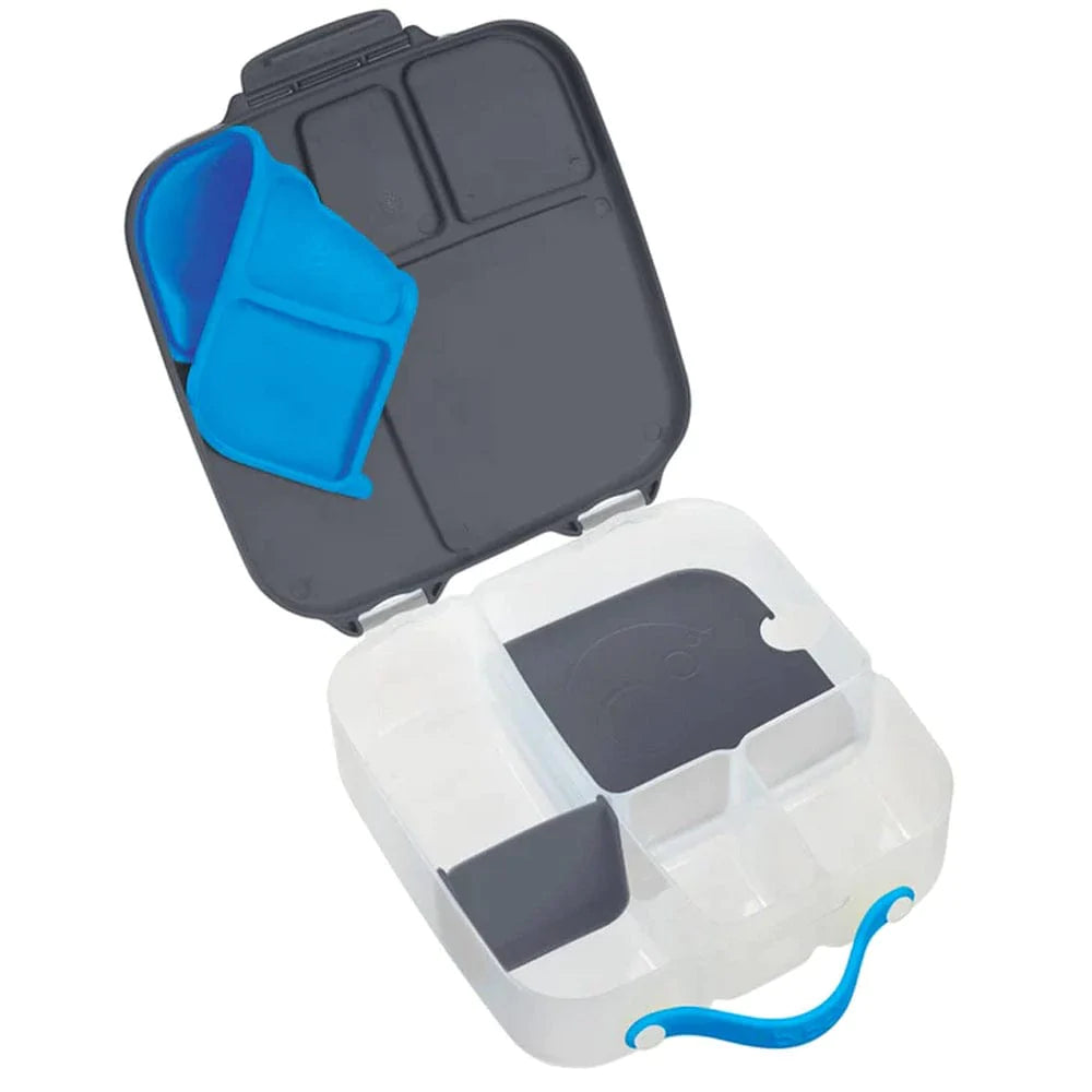 B.Box Kids Lunch Box - Insulated Blue Slate Lunch Bag for School, Picnic & Travel | BPA-Free & Leak-Proof Design