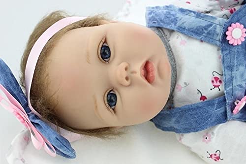 55cm Realistic Reborn Baby Doll - Lifelike Silicone Girl/Boy Doll with Open Eyes | Perfect for Collectors, Gift Giving, and Nursery Decor