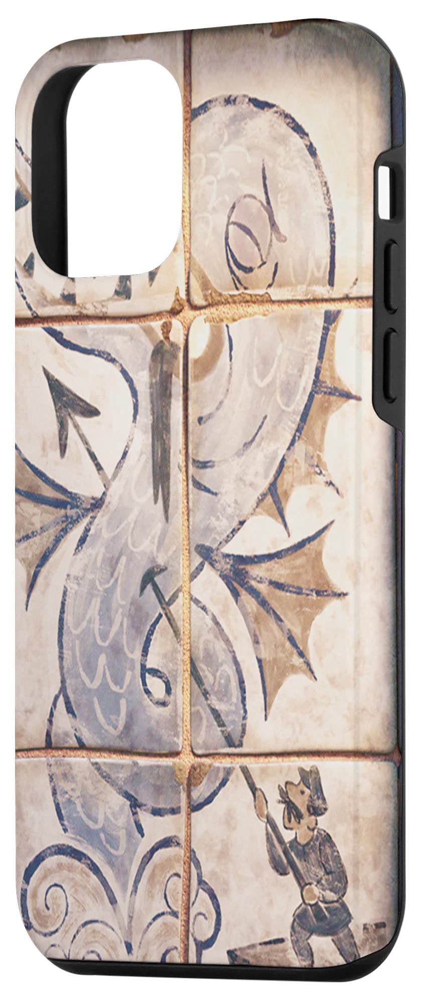 iPhone 12 Mini Disney Pixar Luca Sea Monster Tile Case - Durable Protective Cover for Everyday Use, Travel & School