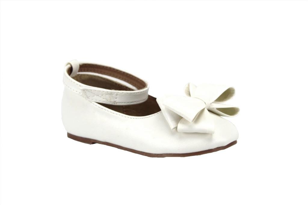 Ositos QQ Girls Infant 101-I Round Toe Mary Jane Ballet Flats - Comfortable First Walking Shoes for Baby Girls | Perfect for Special Occasions, Parties & Everyday Wear