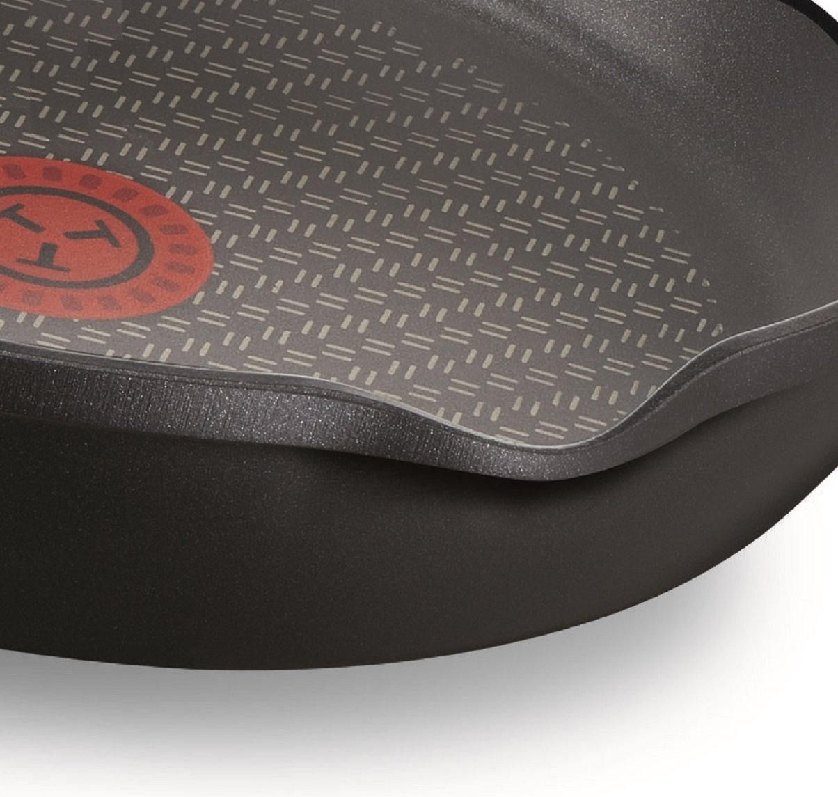 Tefal Aroma 28cm Cast Aluminum Black Non-Stick Wok Pan - Induction Compatible, Gas & Electric Stove Safe - Perfect for Stir-Fry, Sautéing & Asian Cooking