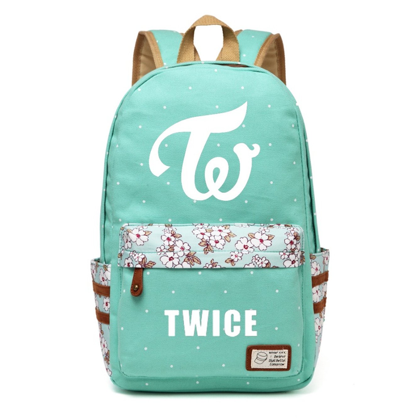 TWICE KPOP Backpack - Laptop & School Bag for College (Green) - Perfect for Daily Use & Travel
