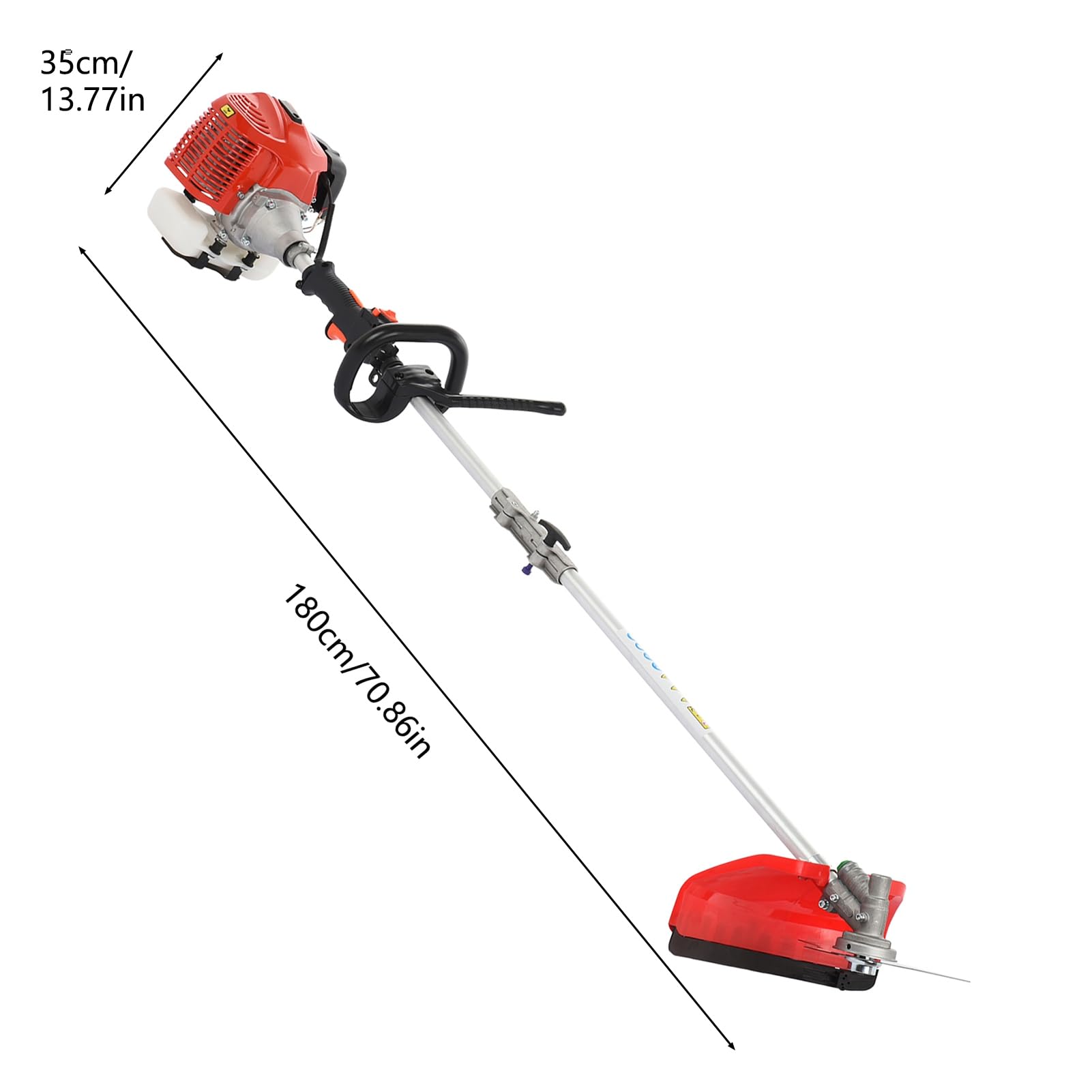 52cc 5-in-1 Cordless Gas Hedge Trimmer & Brush Cutter - Gas Powered Multi-Tool for Tree Trimming, Pruning & Landscaping | Perfect for Yard Maintenance, Garden Care & Professional Landscaping