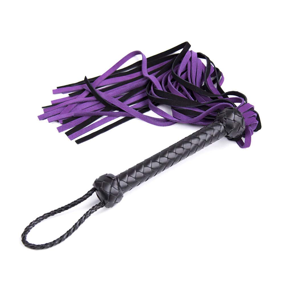 Genuine Suede Leather BDSM Flogger & Whips - Couples Role Play Toy