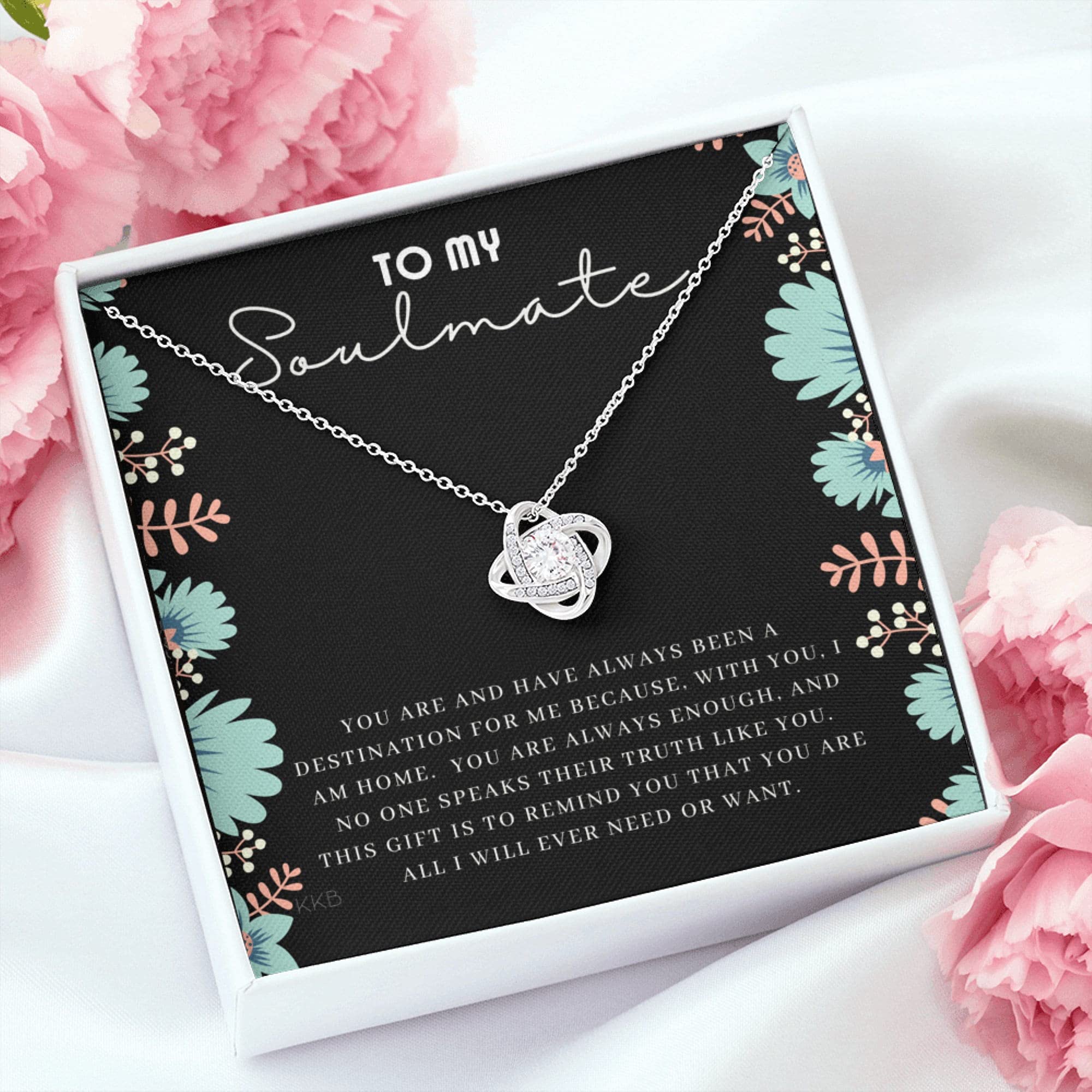 Soulmate Necklace Gift for Her - Handmade Jewelry for Christmas & Anniversaries