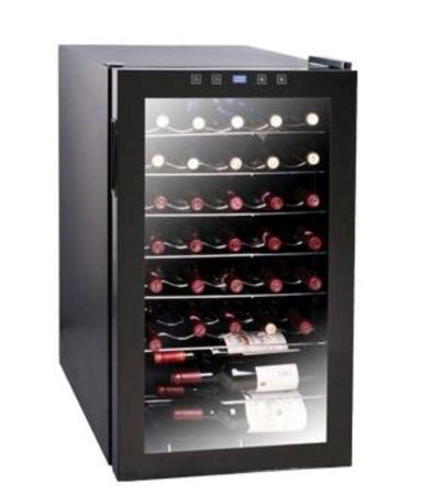 Europace EWC331 18-Bottle Dual Zone Wine Cooler Refrigerator - Perfect for Home, Office, or Restaurant Wine Storage