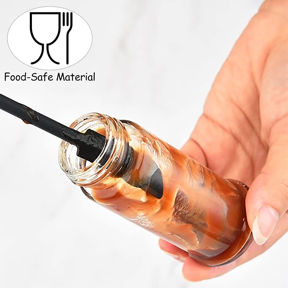 8PC Mini Silicone Spatulas for Cosmetics & Kitchen - Thin Jar & Bottle Scraper