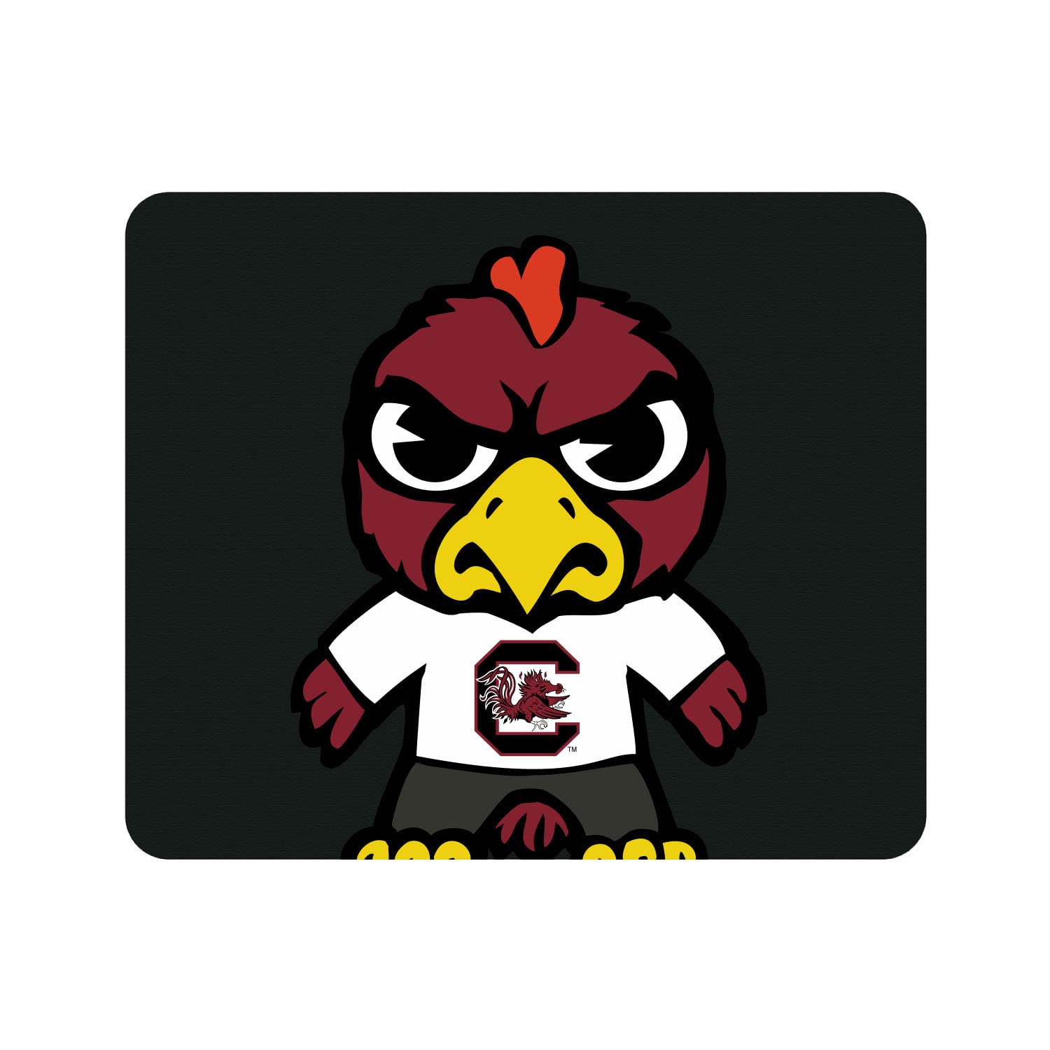 OTM Essentials USC Gamecocks Standard Fabric Mouse Pad - Non-Slip Desk Accessory for Gaming & Office Work - University of South Carolina Themed Computer Accessories - Perfect for Dorm Rooms, Workstations & Gamer Setups