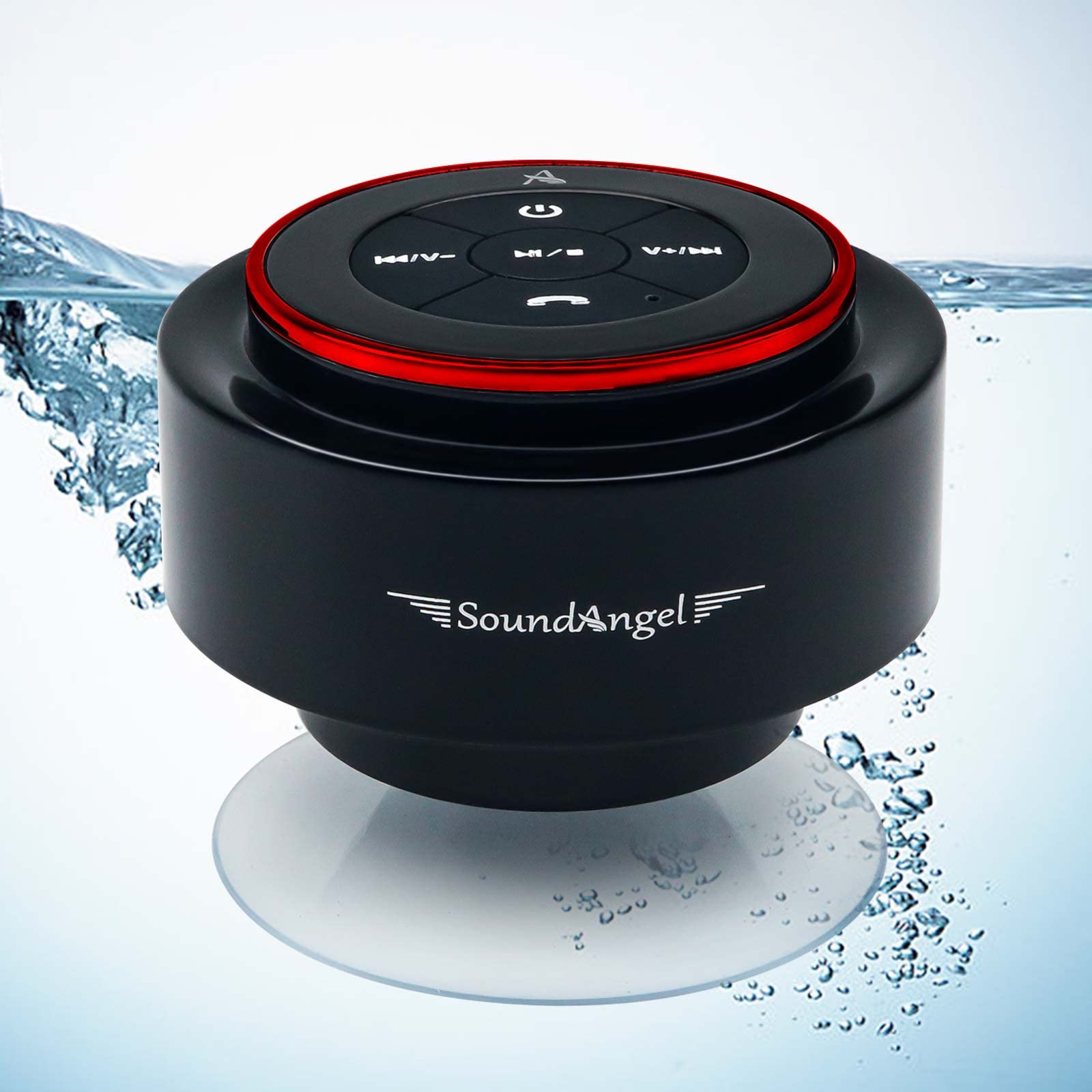XLEADER Bluetooth Shower Speaker, IPX7 Waterproof Wireless Speaker with Suction Cup, 3D Crystal Clear Sound, Portable Mini Speaker for Home, Bathroom, Kitchen, Travel, Pool Party - Perfect Gift for Women & Men