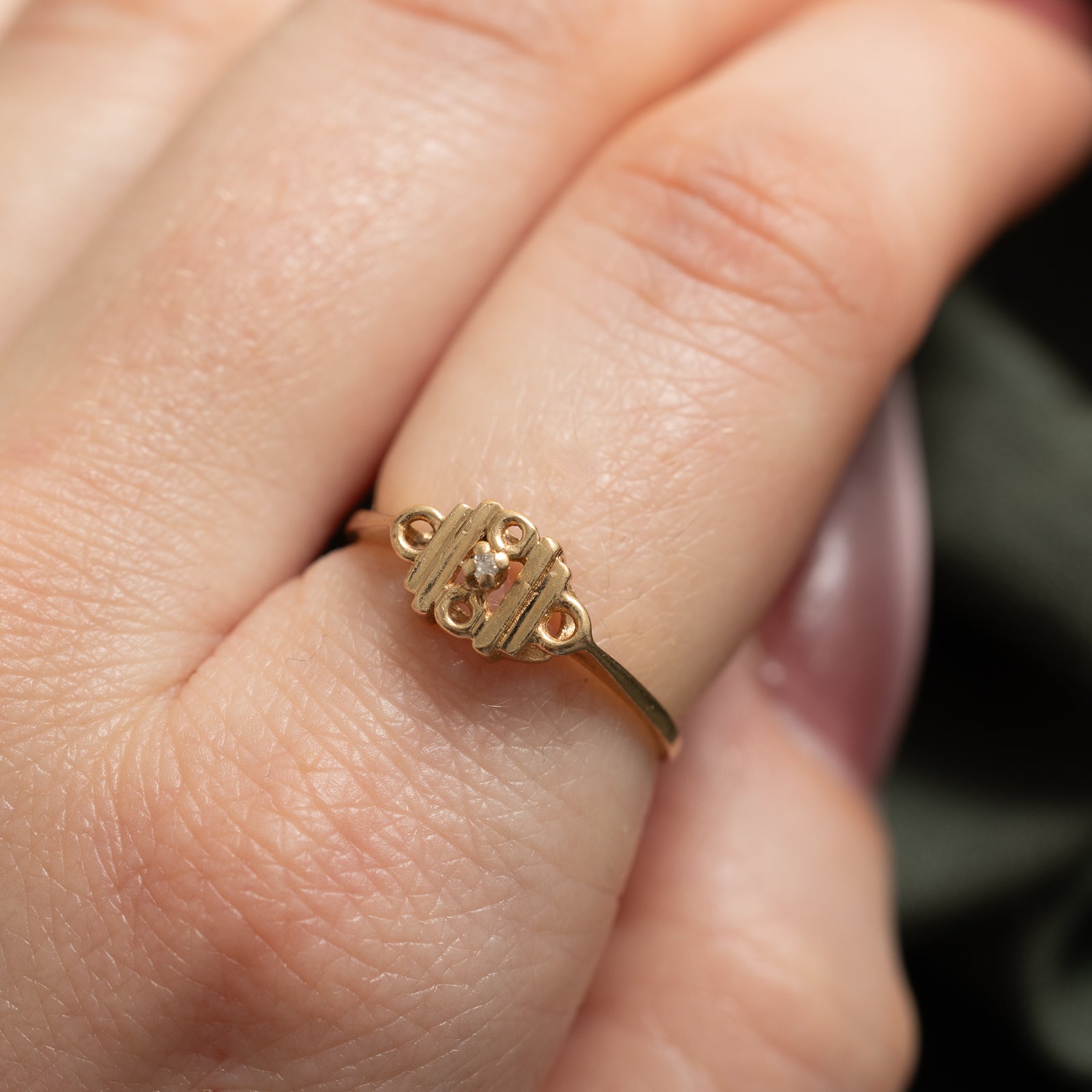 0.005ct Single Stone Diamond Ring - Size 7.5 | Elegant Solitaire Engagement Ring for Women | Perfect for Proposals, Anniversaries & Special Occasions