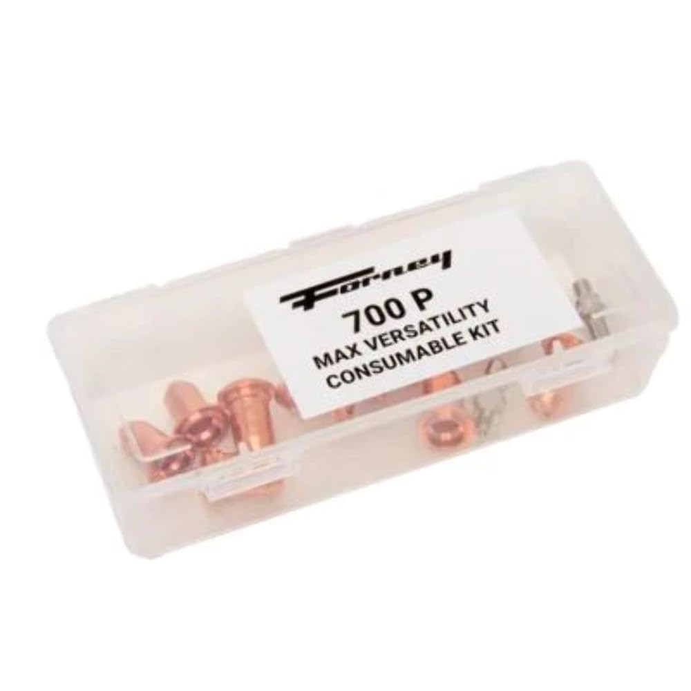 13-Piece Plasma Consumable Kit for Hypertherm 700P - Electrodes, Nozzles & Swirl Rings - Durable Replacement Parts for Plasma Cutting - Perfect for Metal Fabrication, Automotive Repair & DIY Projects