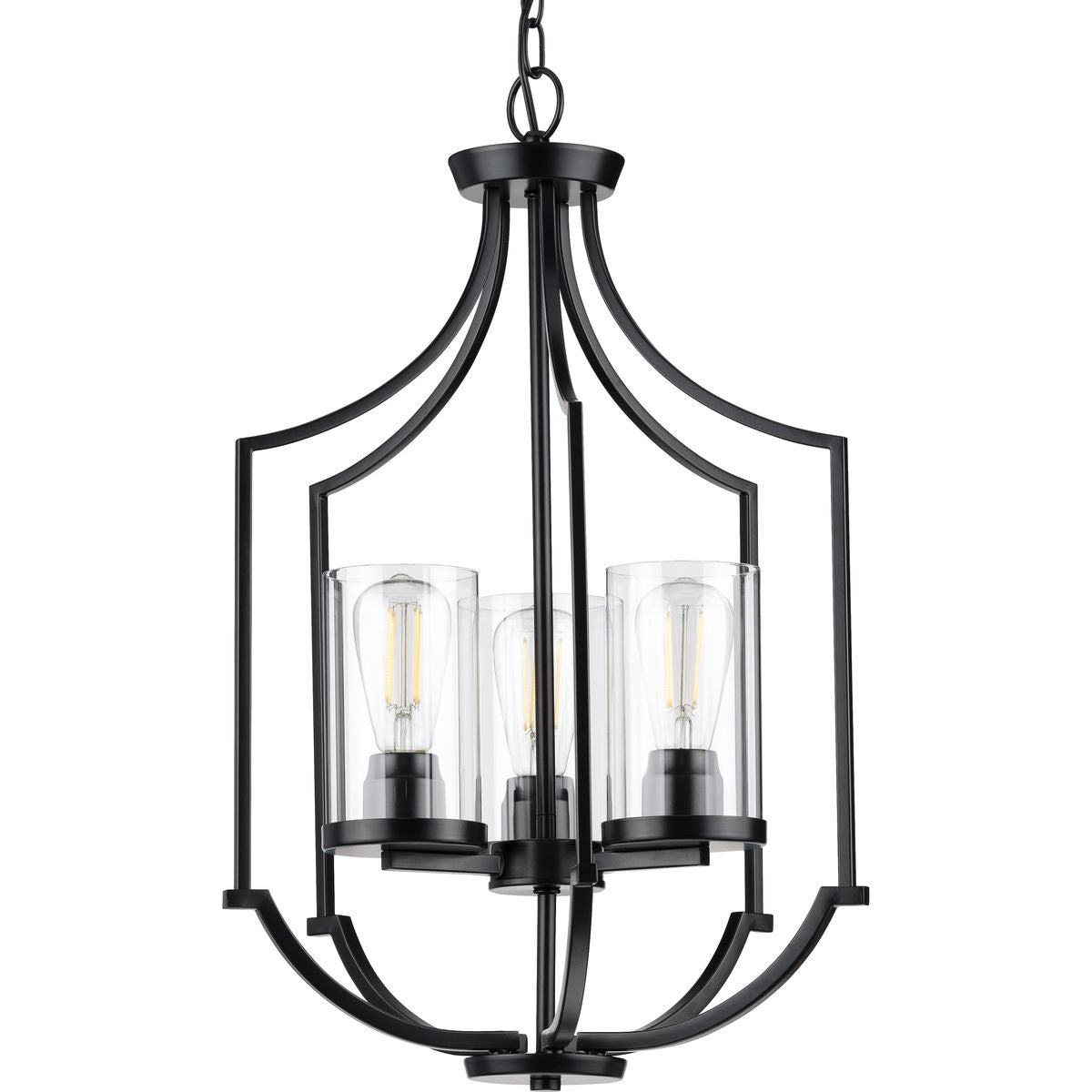 Lassiter Collection 3-Light Foyer Chandelier - Modern Entryway Lighting Fixture for Hallway, Staircase & Home Decor