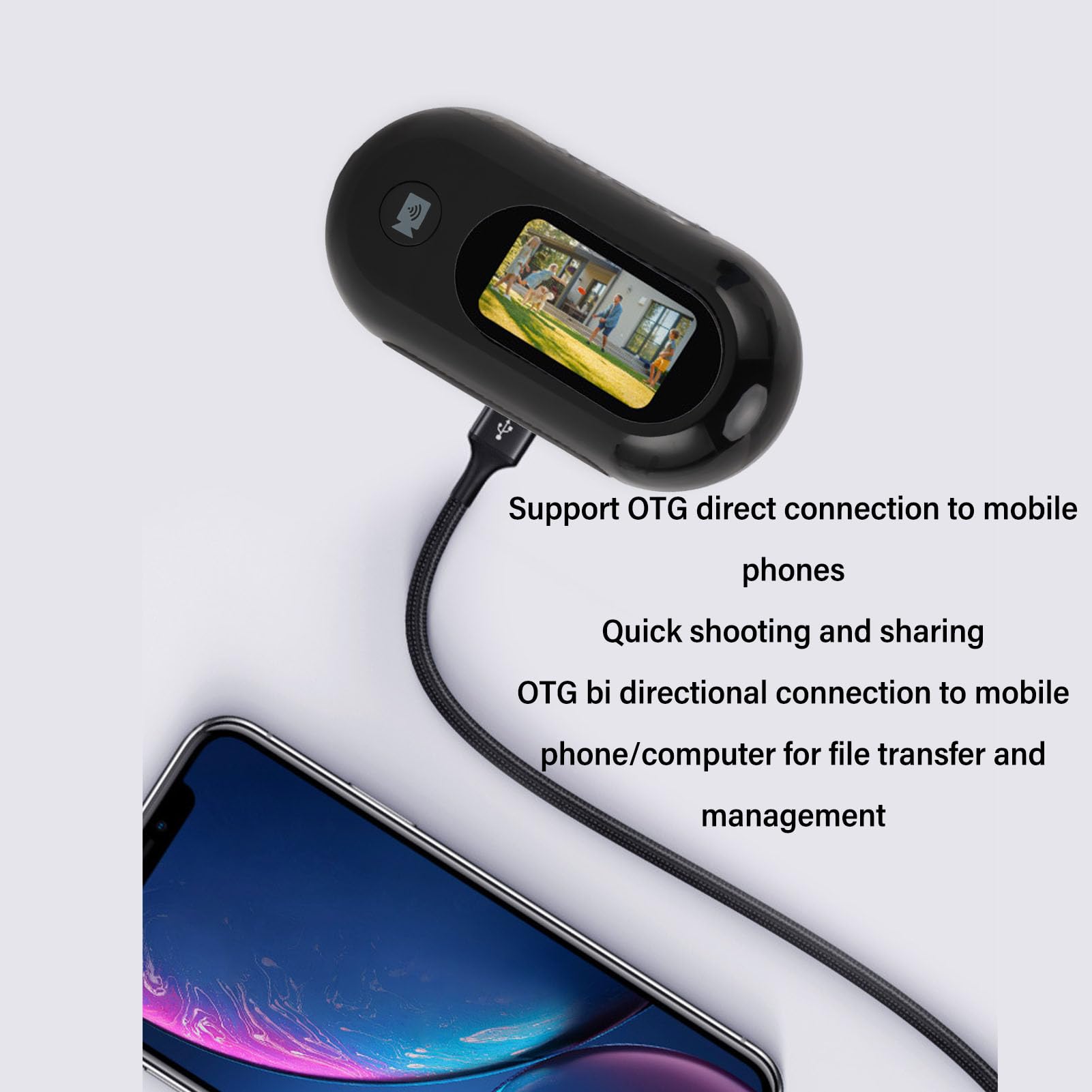 1080P HD Cat Collar Camera with 170° Wide Angle Lens - Wearable Action Camera for Pet Vlogging, Outdoor Adventures & Home Monitoring | Perfect for Hiking, Travel & Pet Safety Recording