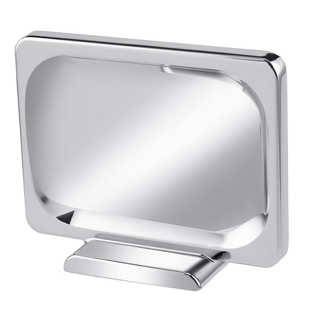 Stainless Steel Wall Soap Holder for Bathroom & Kitchen - Round Mirror Design