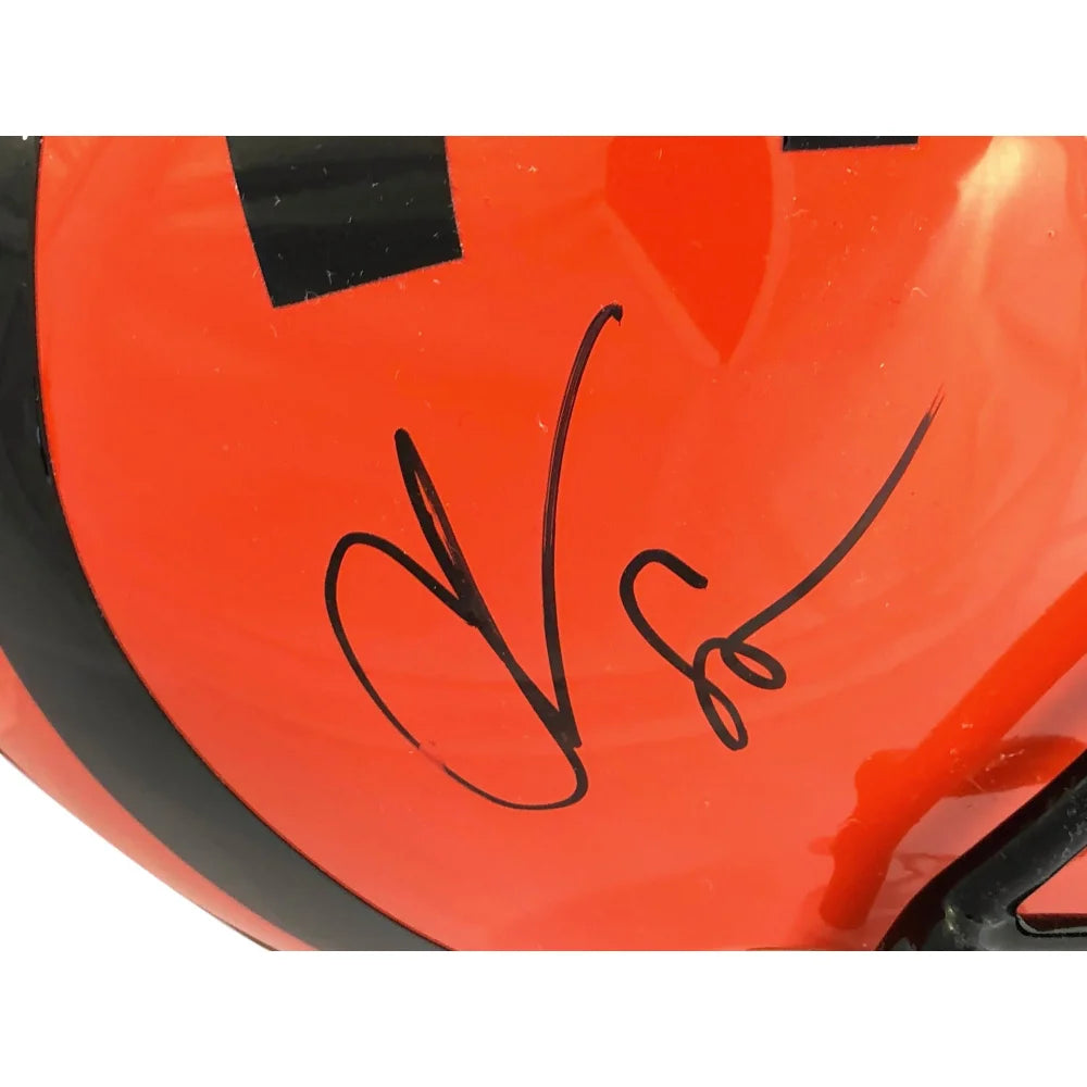 Chad Johnson Autographed Cincinnati Bengals Full Size Helmet with BAS COA - Ochocinco Signed NFL Collectible for Fans & Sports Memorabilia Display
