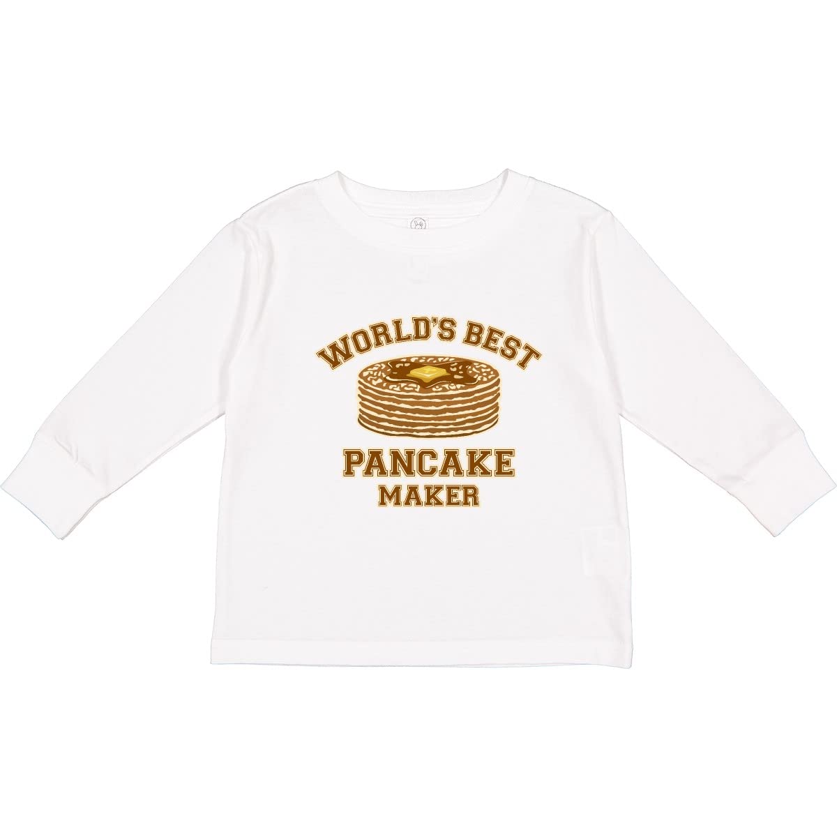 Inktastic Best Pancake Maker Toddler Long Sleeve T-Shirt - Cute Breakfast Themed Kids Top for Cooking Enthusiasts & Family Baking Fun