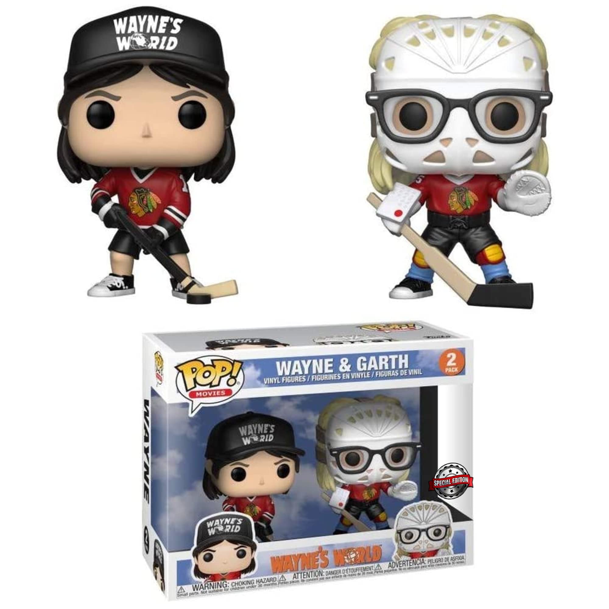 Wayne's World 3.75 Inch Action Figures - Wayne & Garth 2-Pack Collectible Movie Toys | Perfect for Display, Gifts & 90s Nostalgia Fans